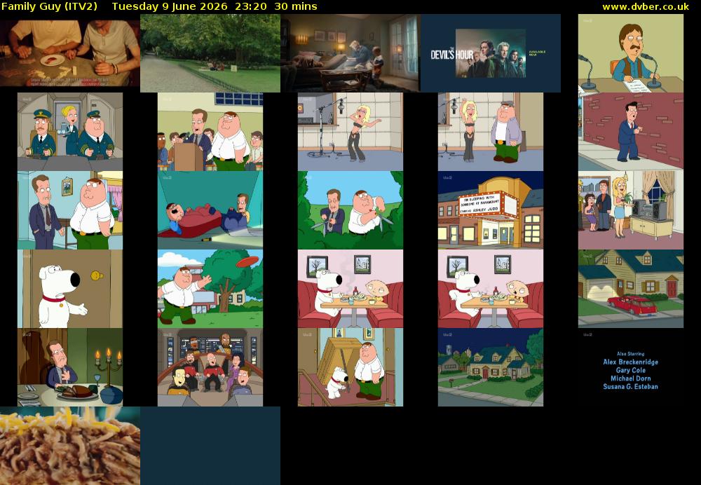 Family Guy (ITV2) Tuesday 9 June 2026 23:20 - 23:50