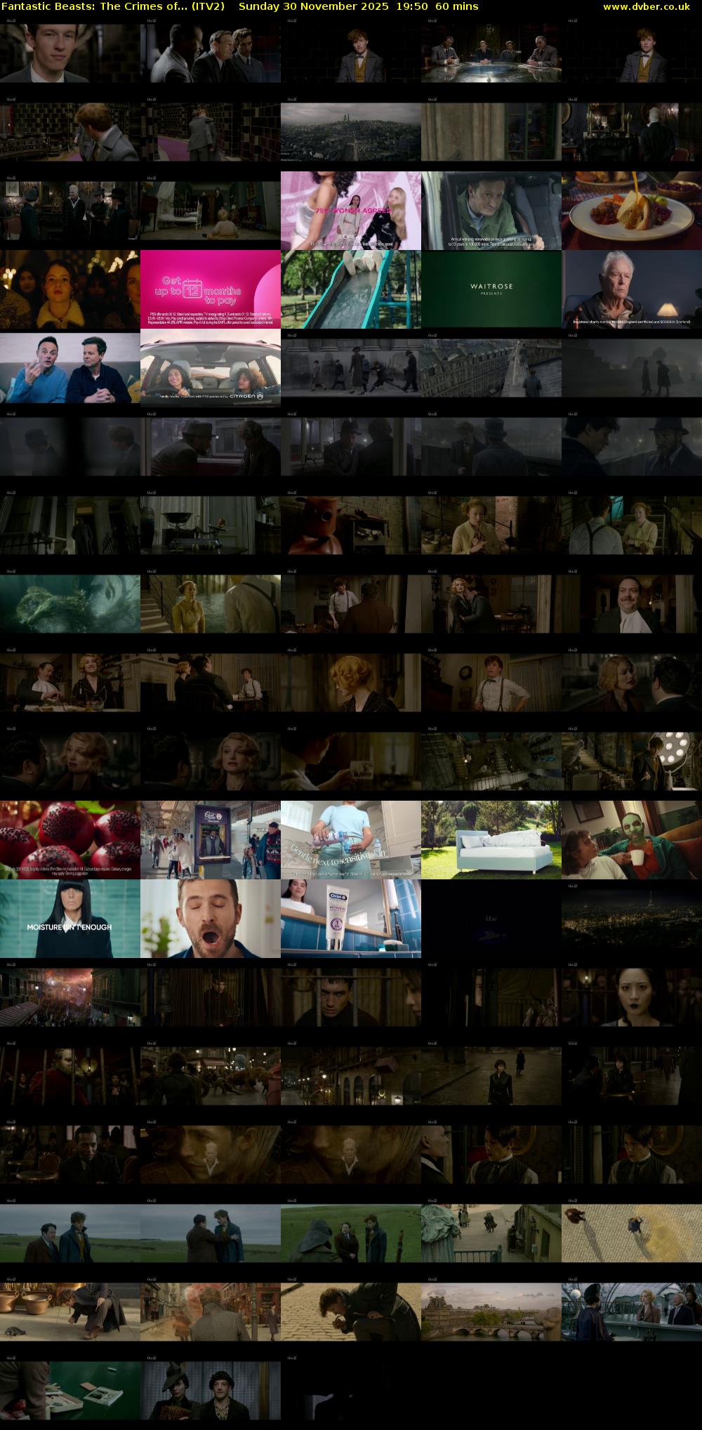 Fantastic Beasts: The Crimes of... (ITV2) Sunday 30 November 2025 19:50 - 20:50