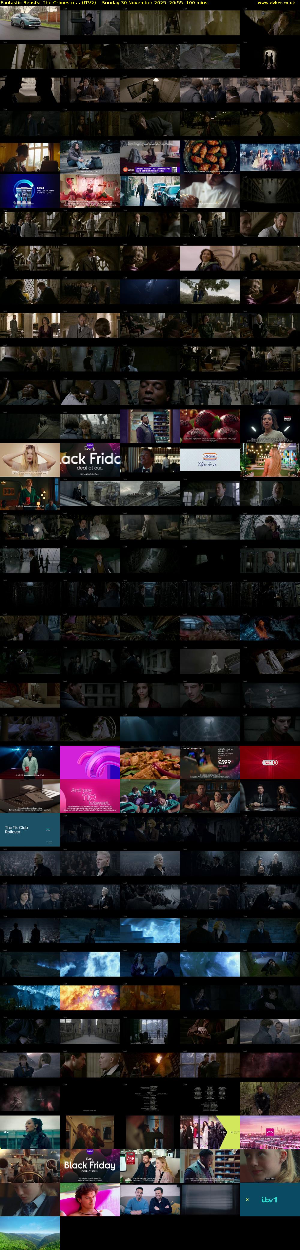 Fantastic Beasts: The Crimes of... (ITV2) Sunday 30 November 2025 20:55 - 22:35