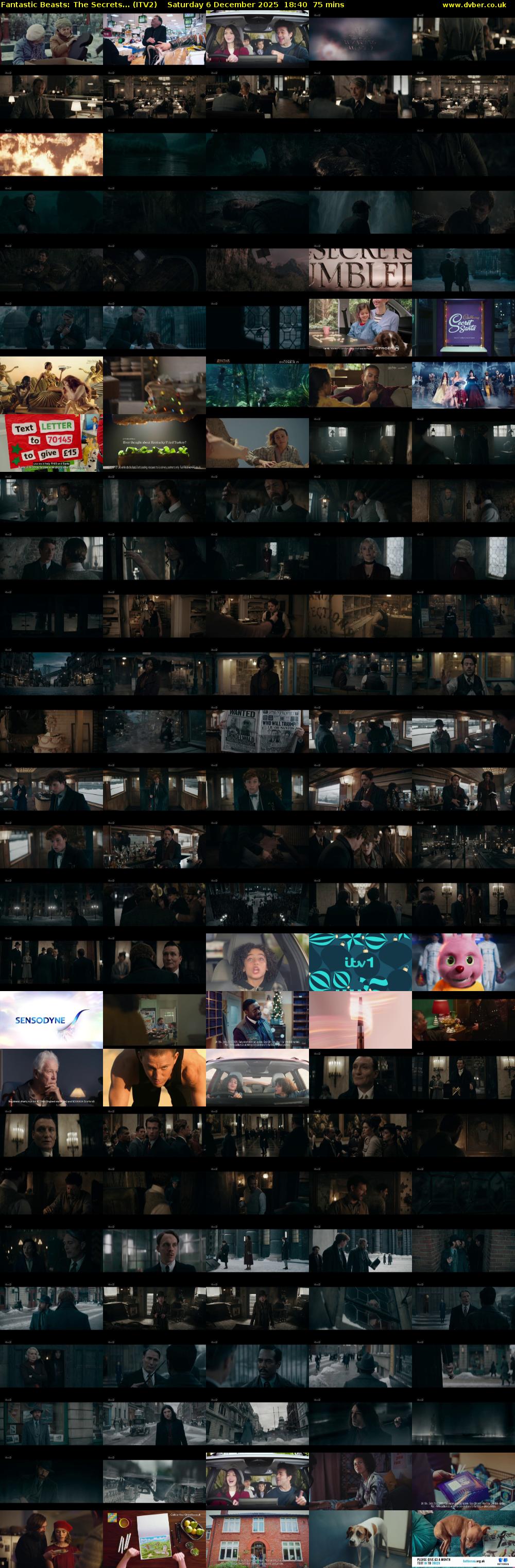 Fantastic Beasts: The Secrets... (ITV2) Saturday 6 December 2025 18:40 - 19:55