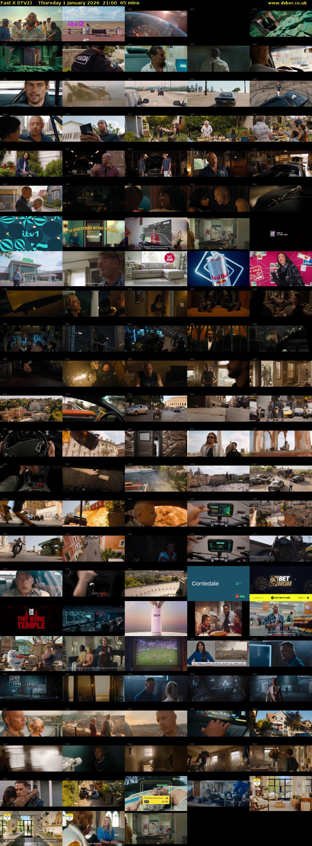 Fast X (ITV2) Thursday 1 January 2026 21:00 - 22:05