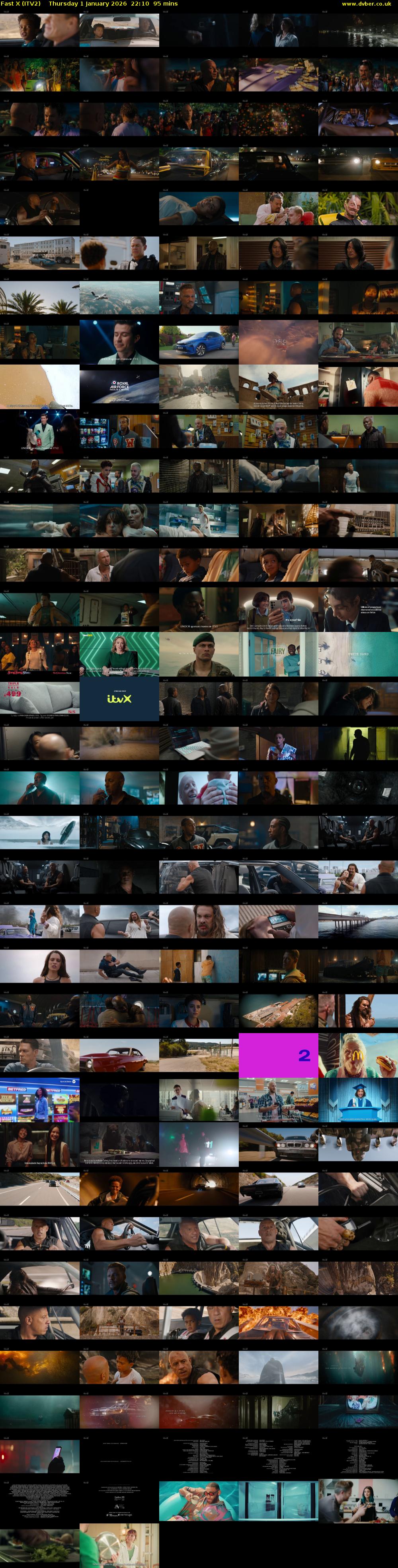 Fast X (ITV2) Thursday 1 January 2026 22:10 - 23:45