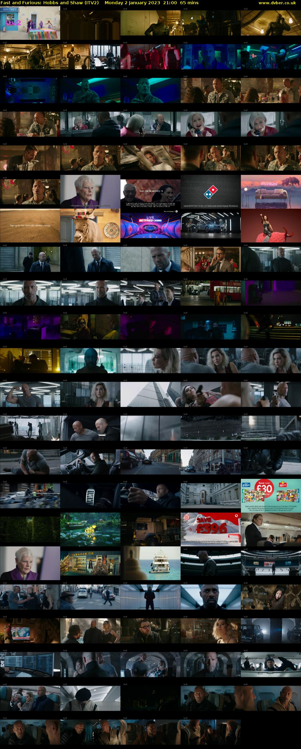 Fast and Furious: Hobbs and Shaw (ITV2) Monday 2 January 2023 21:00 - 22:05