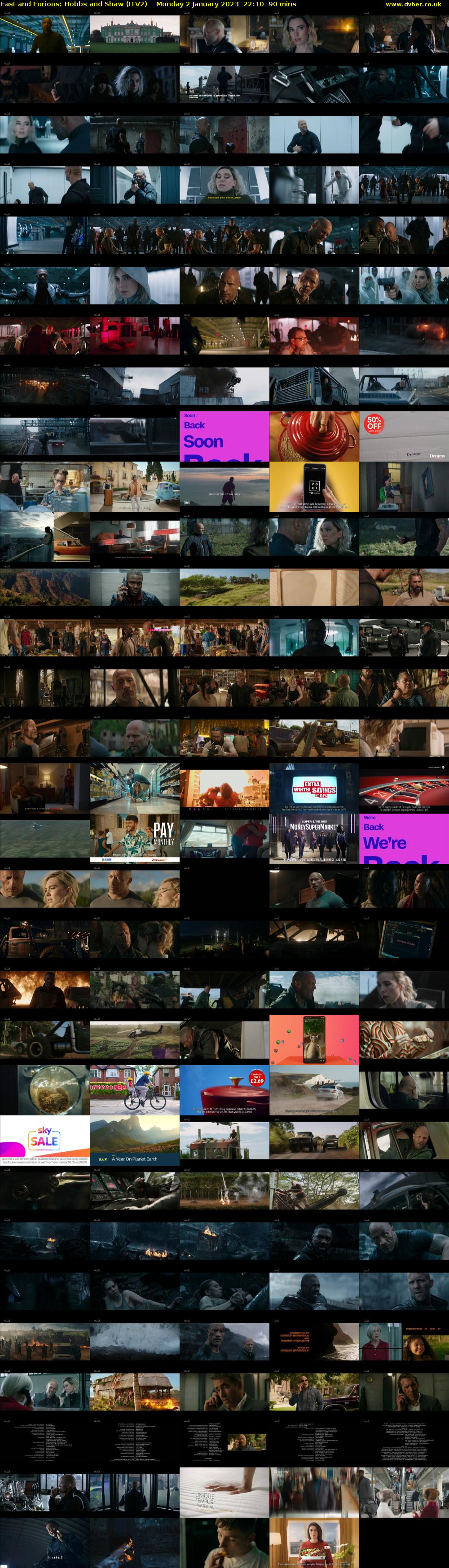 Fast and Furious: Hobbs and Shaw (ITV2) Monday 2 January 2023 22:10 - 23:40