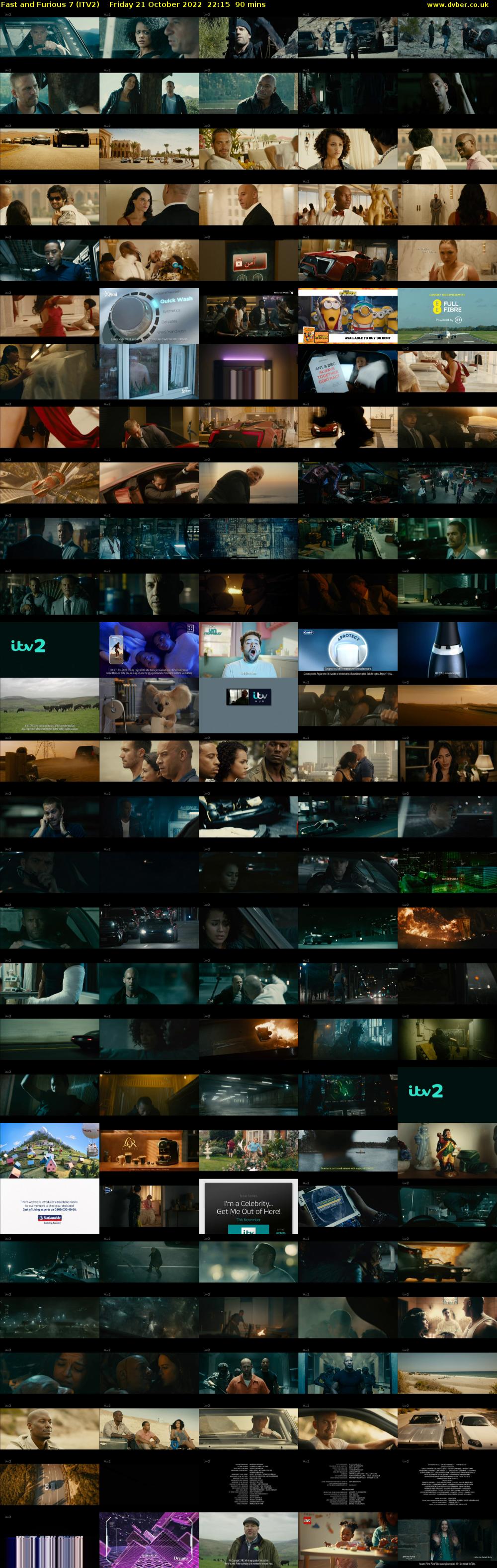 Fast and Furious 7 (ITV2) Friday 21 October 2022 22:15 - 23:45