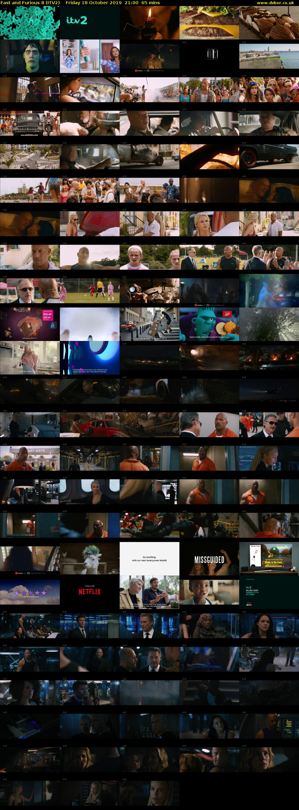 Fast and Furious 8 (ITV2) Friday 18 October 2019 21:00 - 22:05