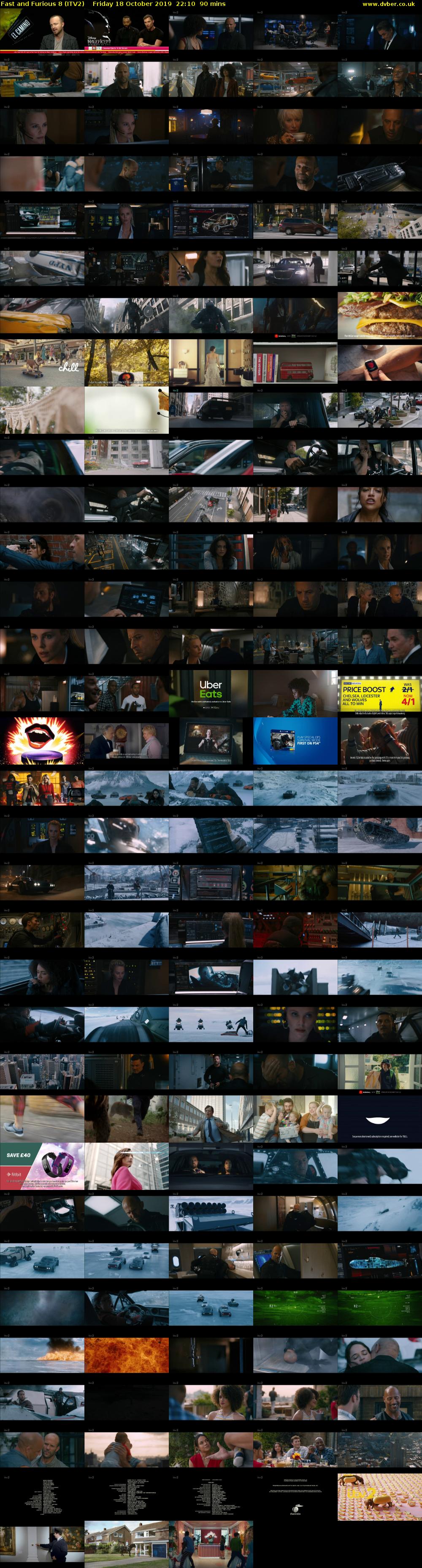 Fast and Furious 8 (ITV2) Friday 18 October 2019 22:10 - 23:40