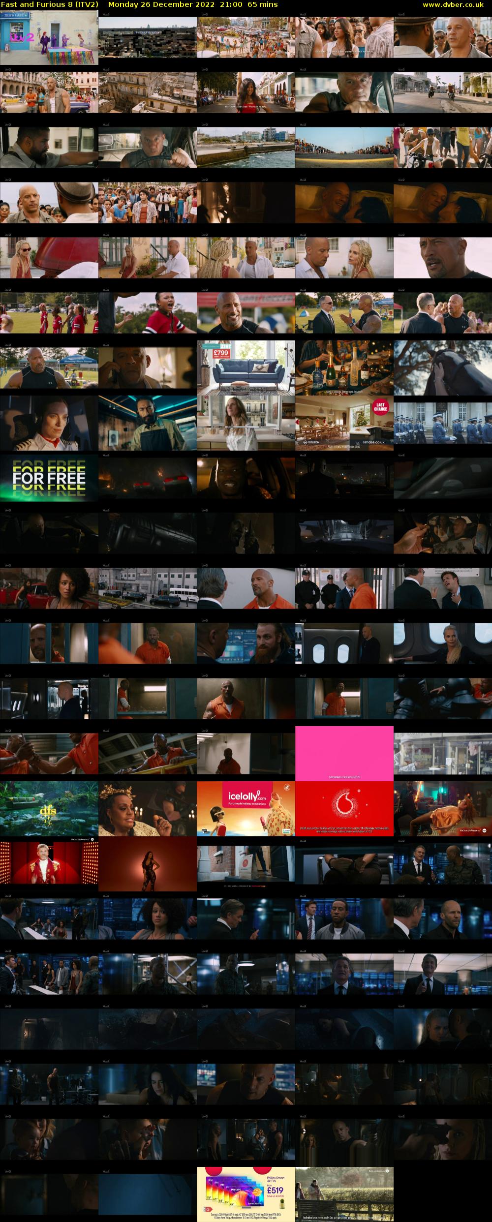 Fast and Furious 8 (ITV2) Monday 26 December 2022 21:00 - 22:05