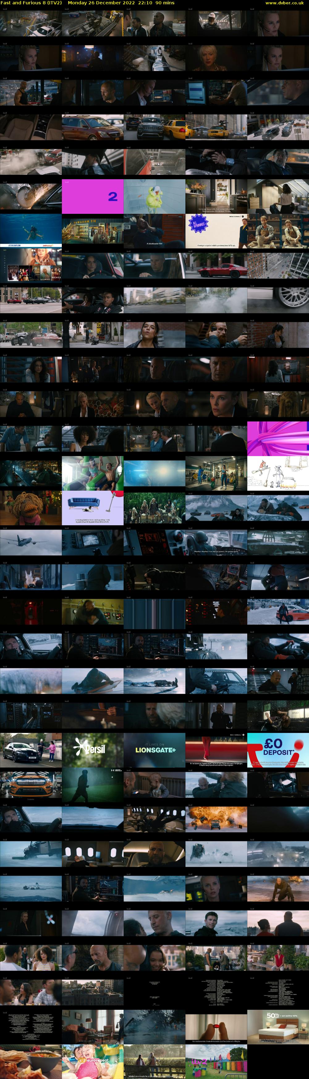 Fast and Furious 8 (ITV2) Monday 26 December 2022 22:10 - 23:40