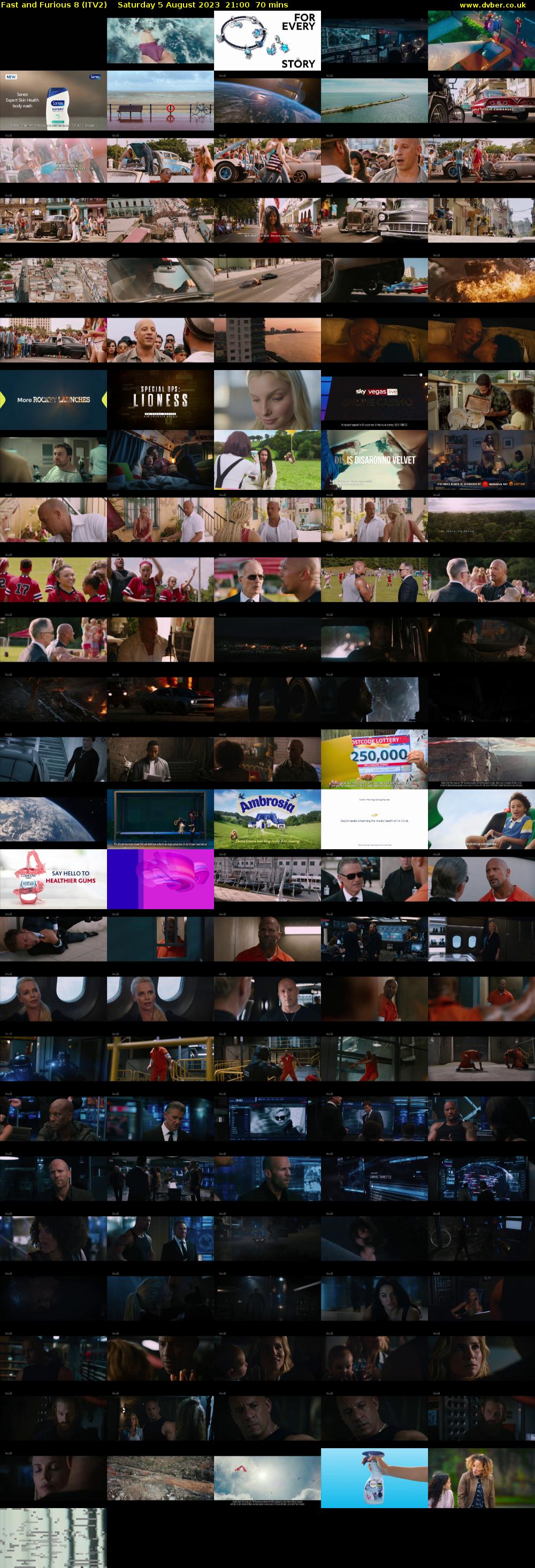 Fast and Furious 8 (ITV2) Saturday 5 August 2023 21:00 - 22:10