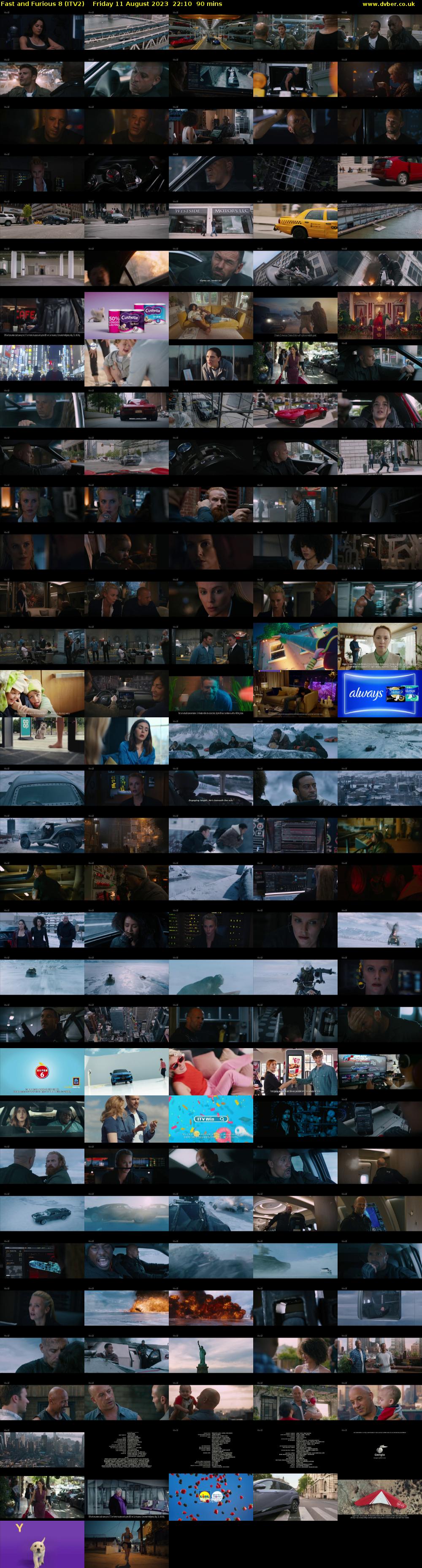 Fast and Furious 8 (ITV2) Friday 11 August 2023 22:10 - 23:40