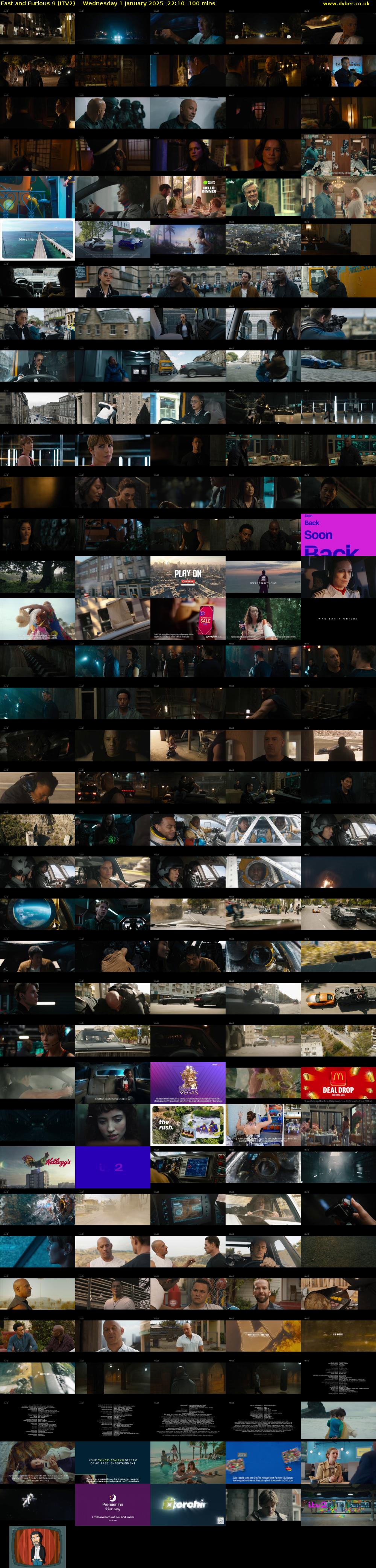 Fast and Furious 9 (ITV2) Wednesday 1 January 2025 22:10 - 23:50