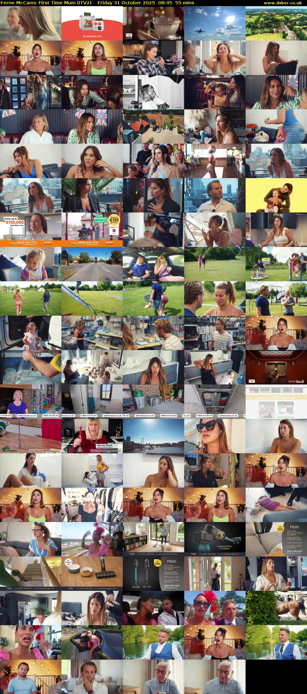 Ferne McCann: First Time Mum (ITV2) Friday 31 October 2025 08:45 - 09:40