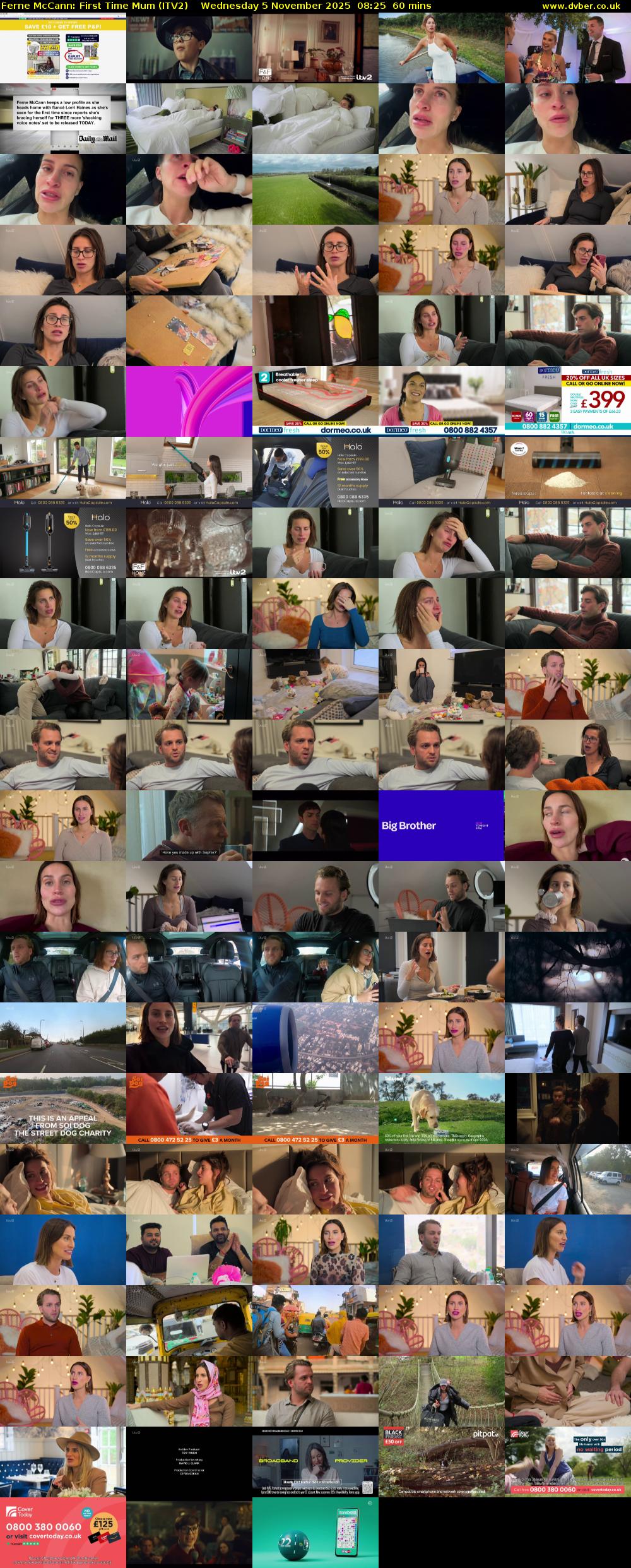 Ferne McCann: First Time Mum (ITV2) Wednesday 5 November 2025 08:25 - 09:25