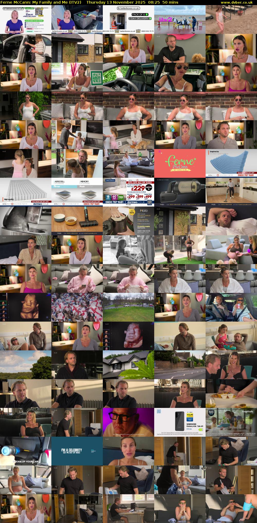 Ferne McCann: My Family and Me (ITV2) Thursday 13 November 2025 08:25 - 09:15
