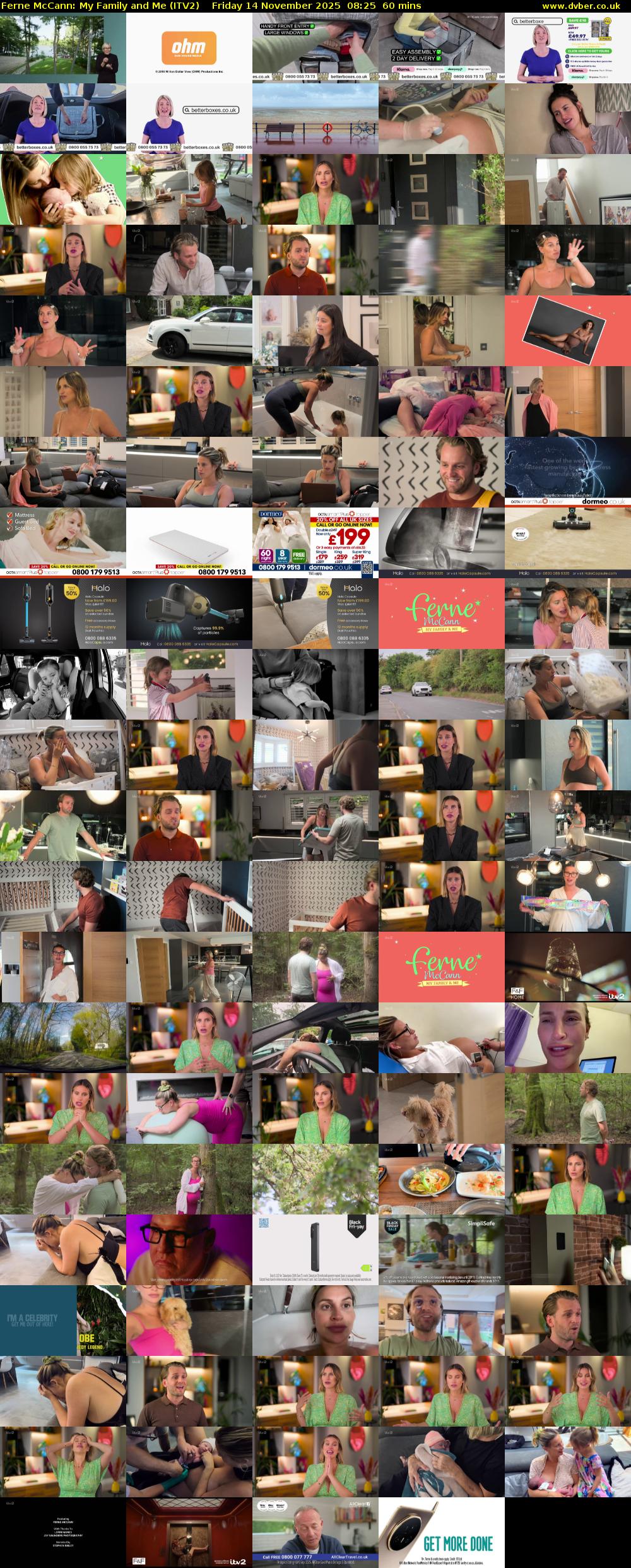 Ferne McCann: My Family and Me (ITV2) Friday 14 November 2025 08:25 - 09:25