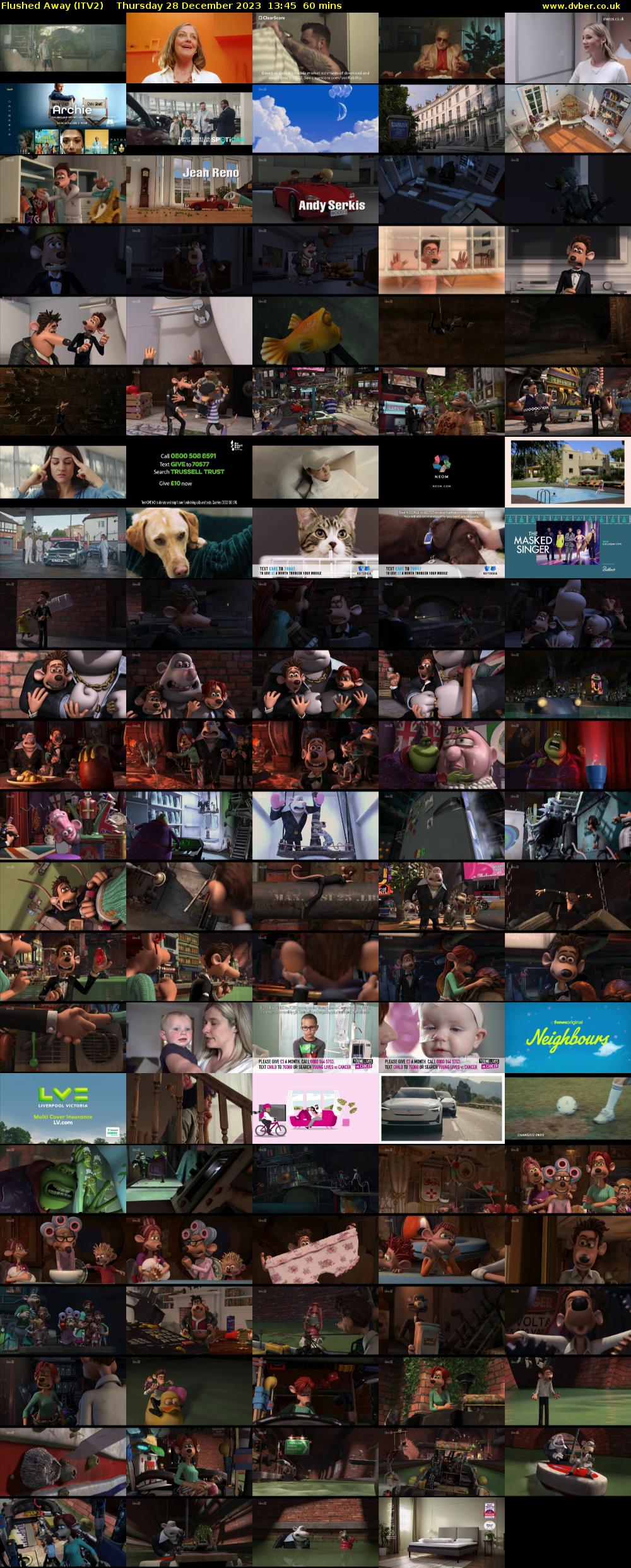 Flushed Away (ITV2) Thursday 28 December 2023 13:45 - 14:45
