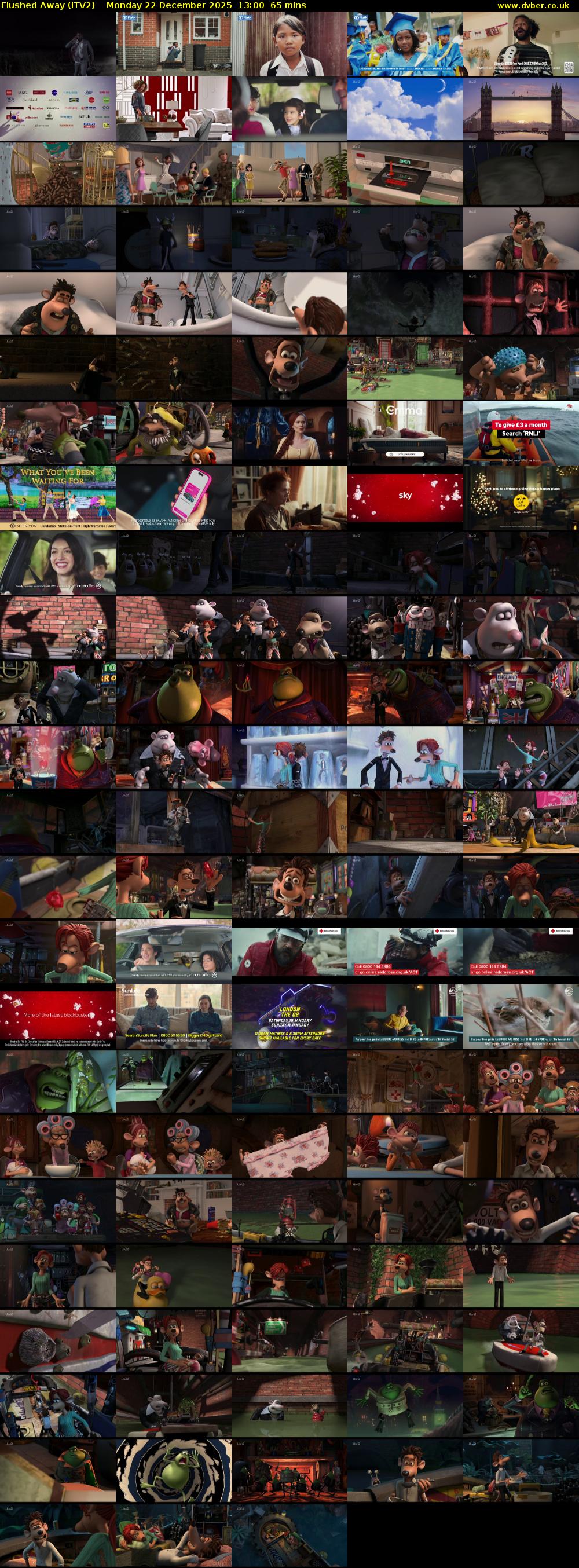 Flushed Away (ITV2) Monday 22 December 2025 13:00 - 14:05