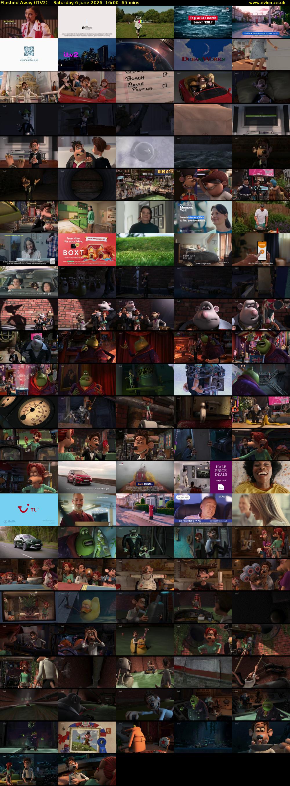 Flushed Away (ITV2) Saturday 6 June 2026 16:00 - 17:05