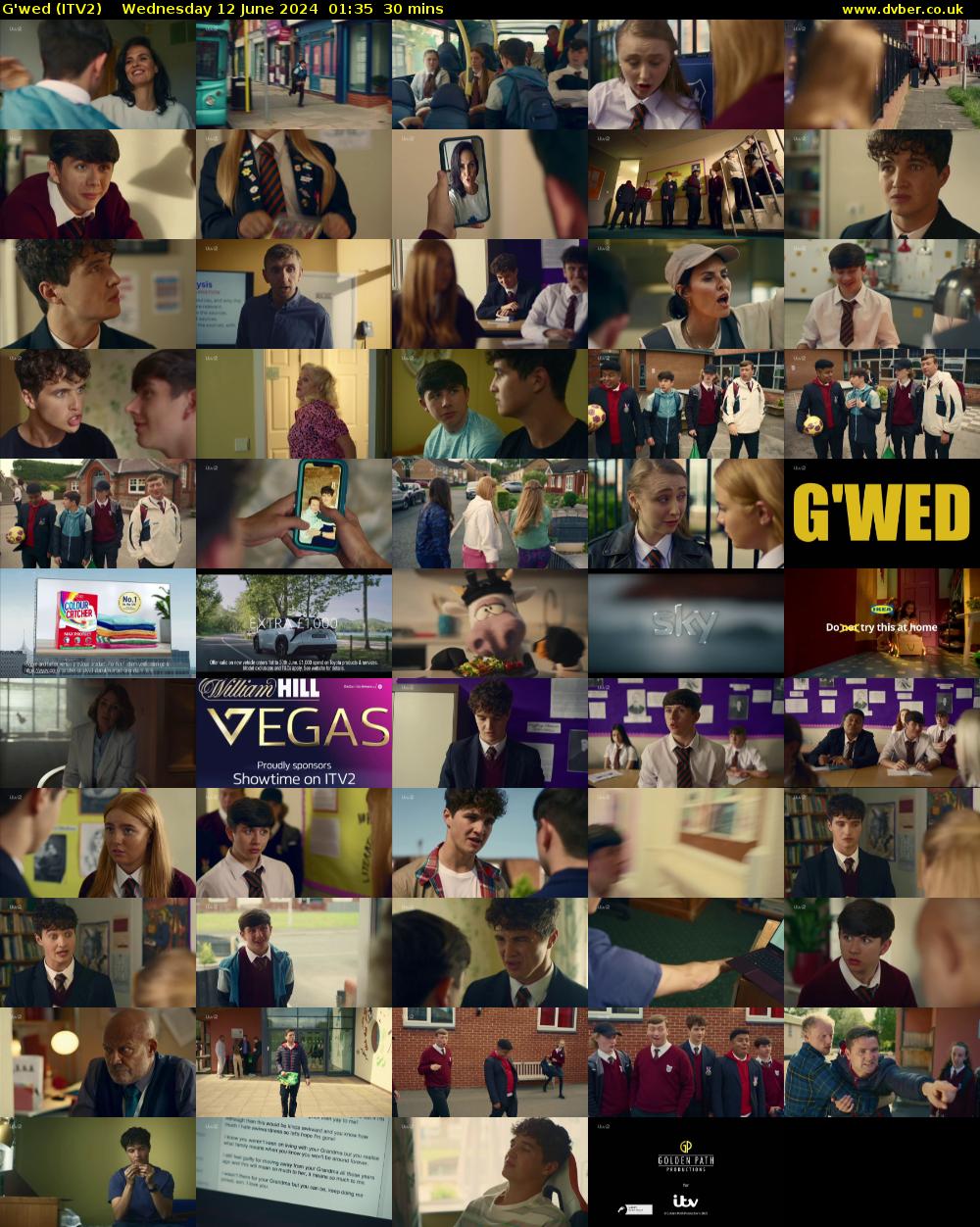G'wed (ITV2) Wednesday 12 June 2024 01:35 - 02:05