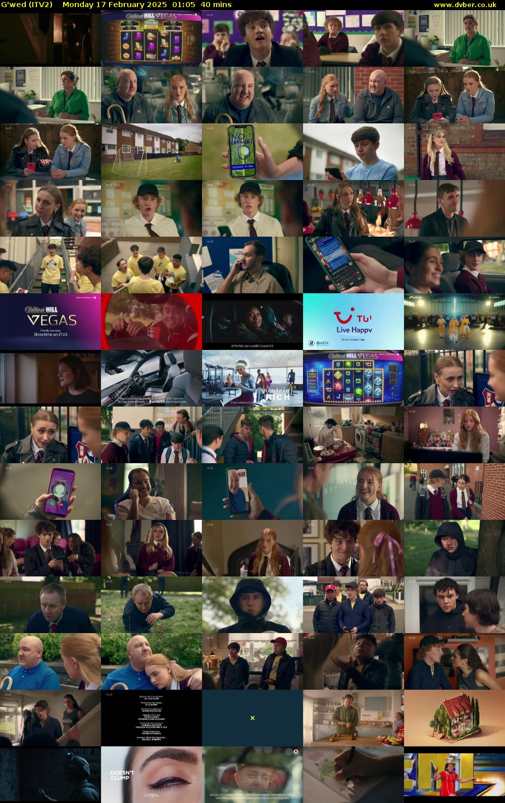 G'wed (ITV2) Monday 17 February 2025 01:05 - 01:45