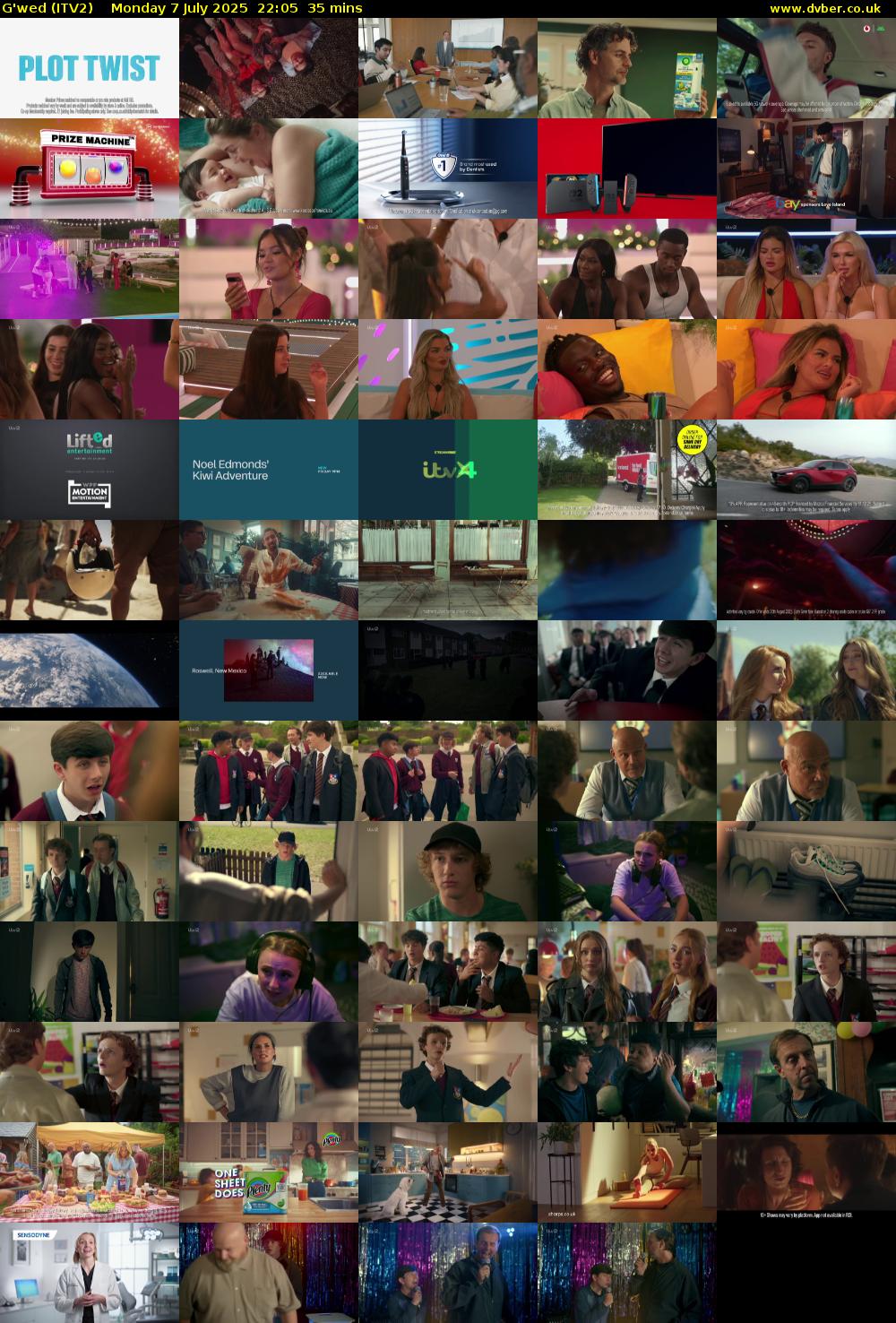 G'wed (ITV2) Monday 7 July 2025 22:05 - 22:40