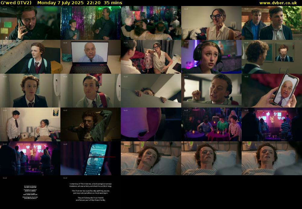 G'wed (ITV2) Monday 7 July 2025 22:20 - 22:55