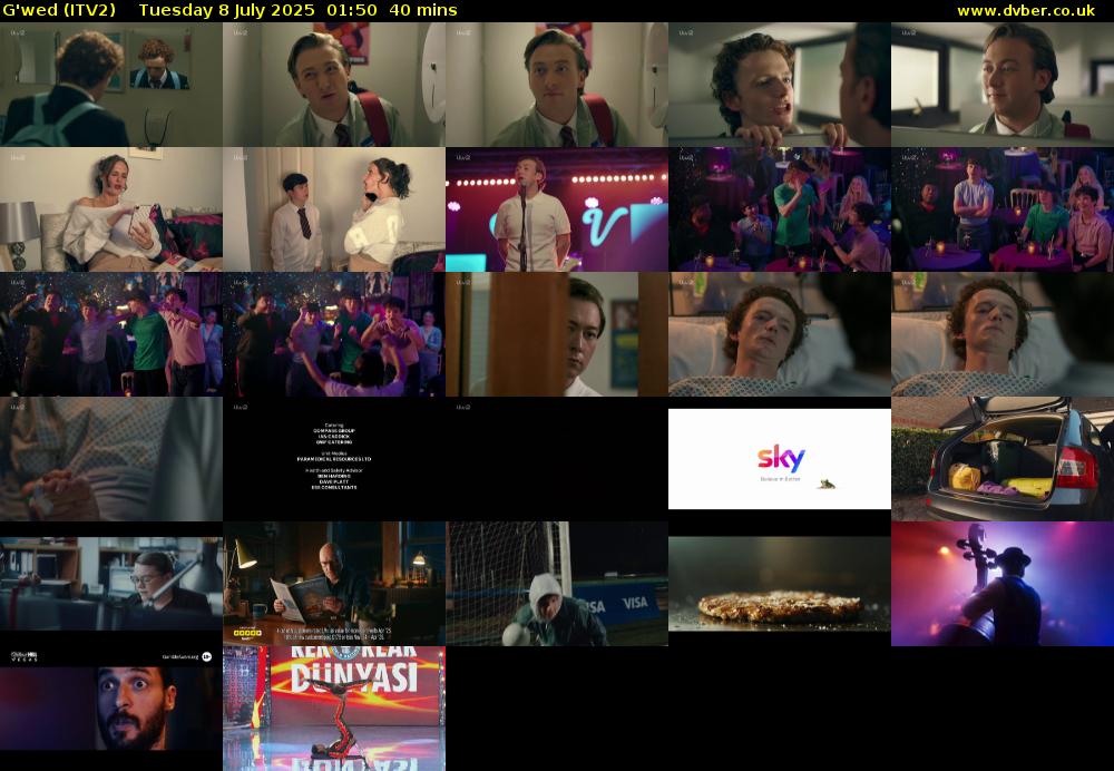 G'wed (ITV2) Tuesday 8 July 2025 01:50 - 02:30