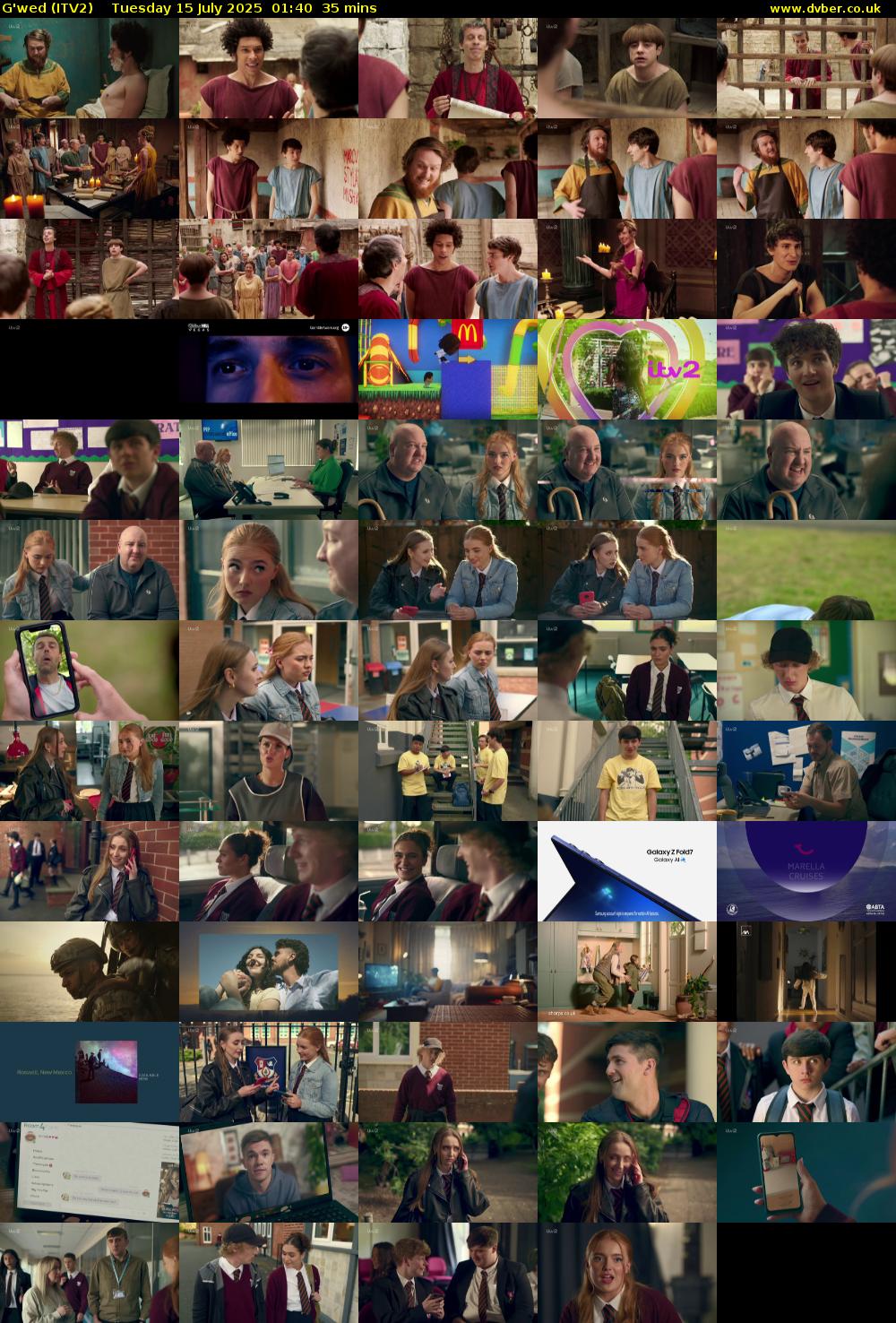 G'wed (ITV2) Tuesday 15 July 2025 01:40 - 02:15