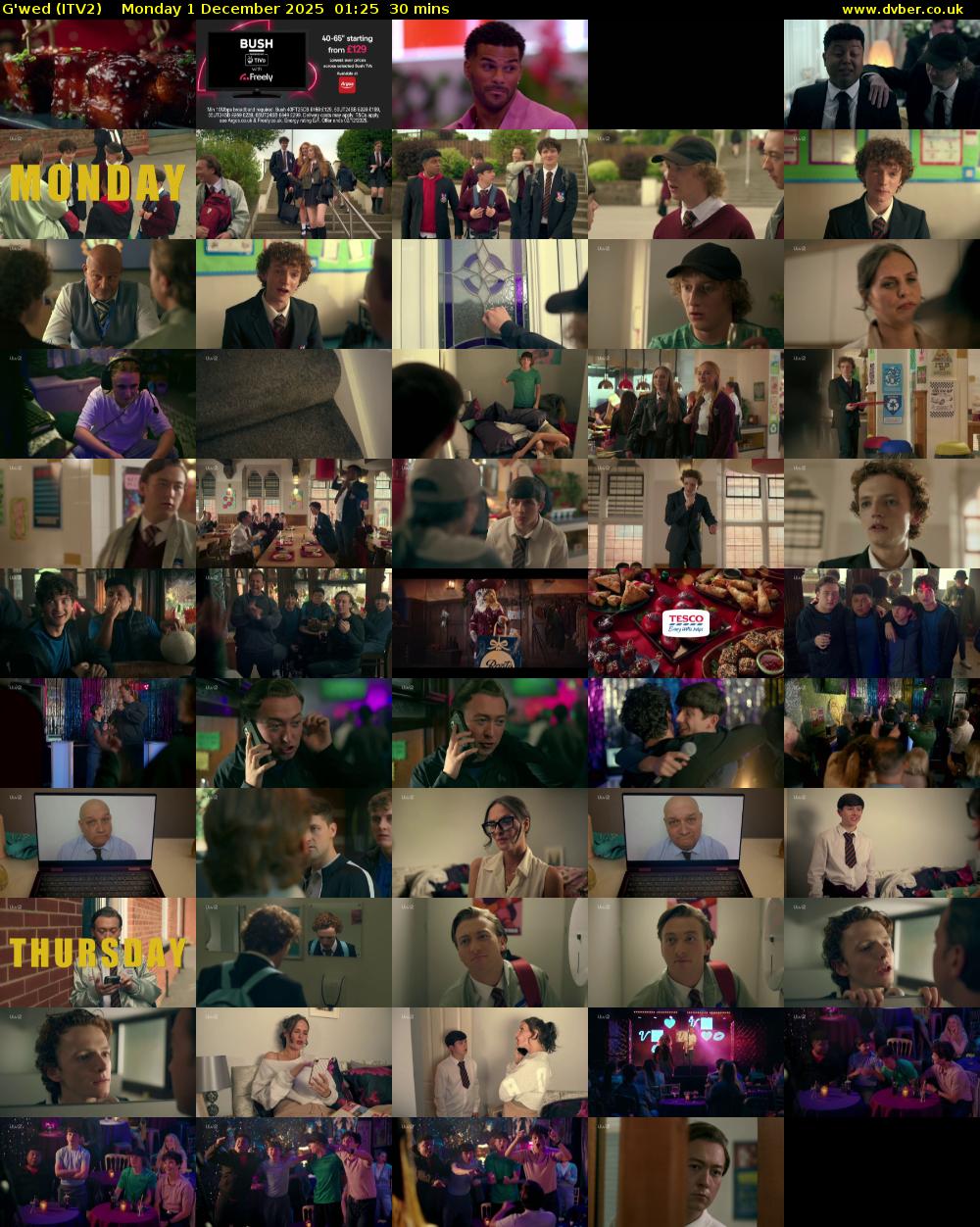 G'wed (ITV2) Monday 1 December 2025 01:25 - 01:55