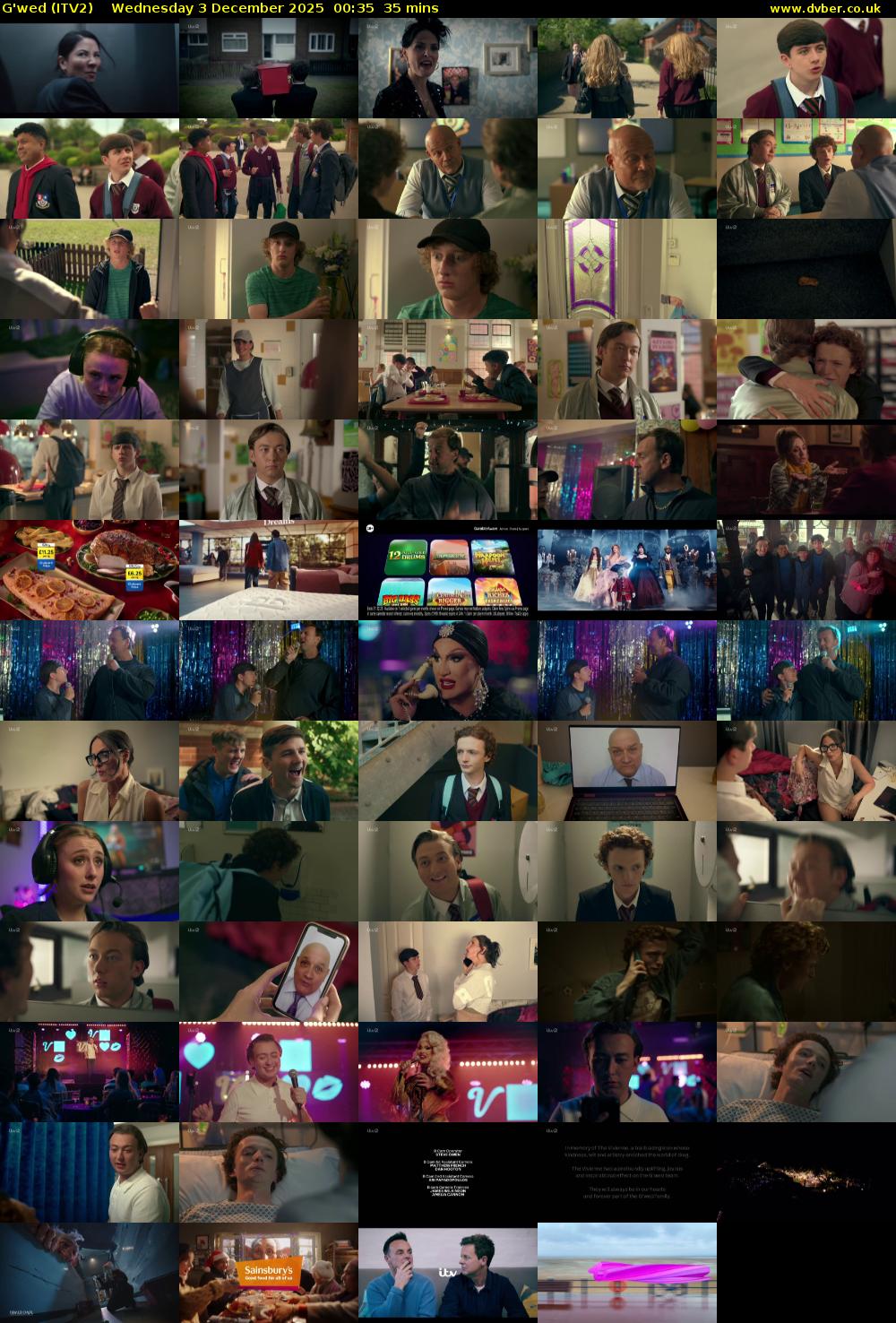 G'wed (ITV2) Wednesday 3 December 2025 00:35 - 01:10
