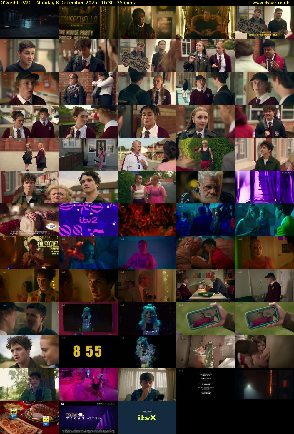 G'wed (ITV2) Monday 8 December 2025 01:30 - 02:05