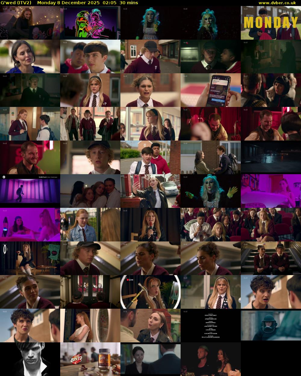 G'wed (ITV2) Monday 8 December 2025 02:05 - 02:35