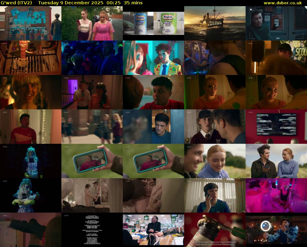 G'wed (ITV2) Tuesday 9 December 2025 00:25 - 01:00