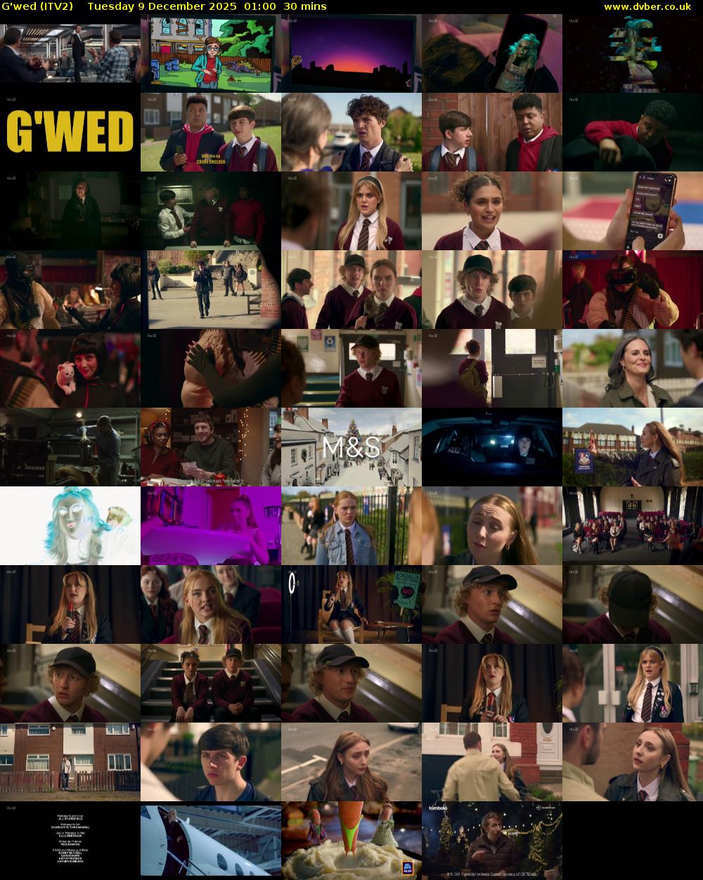 G'wed (ITV2) Tuesday 9 December 2025 01:00 - 01:30