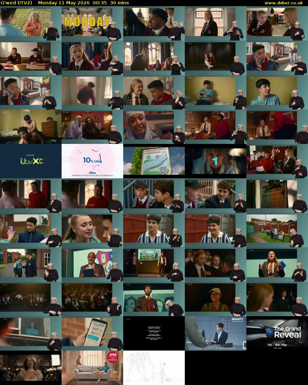 G'wed (ITV2) Monday 11 May 2026 00:35 - 01:05