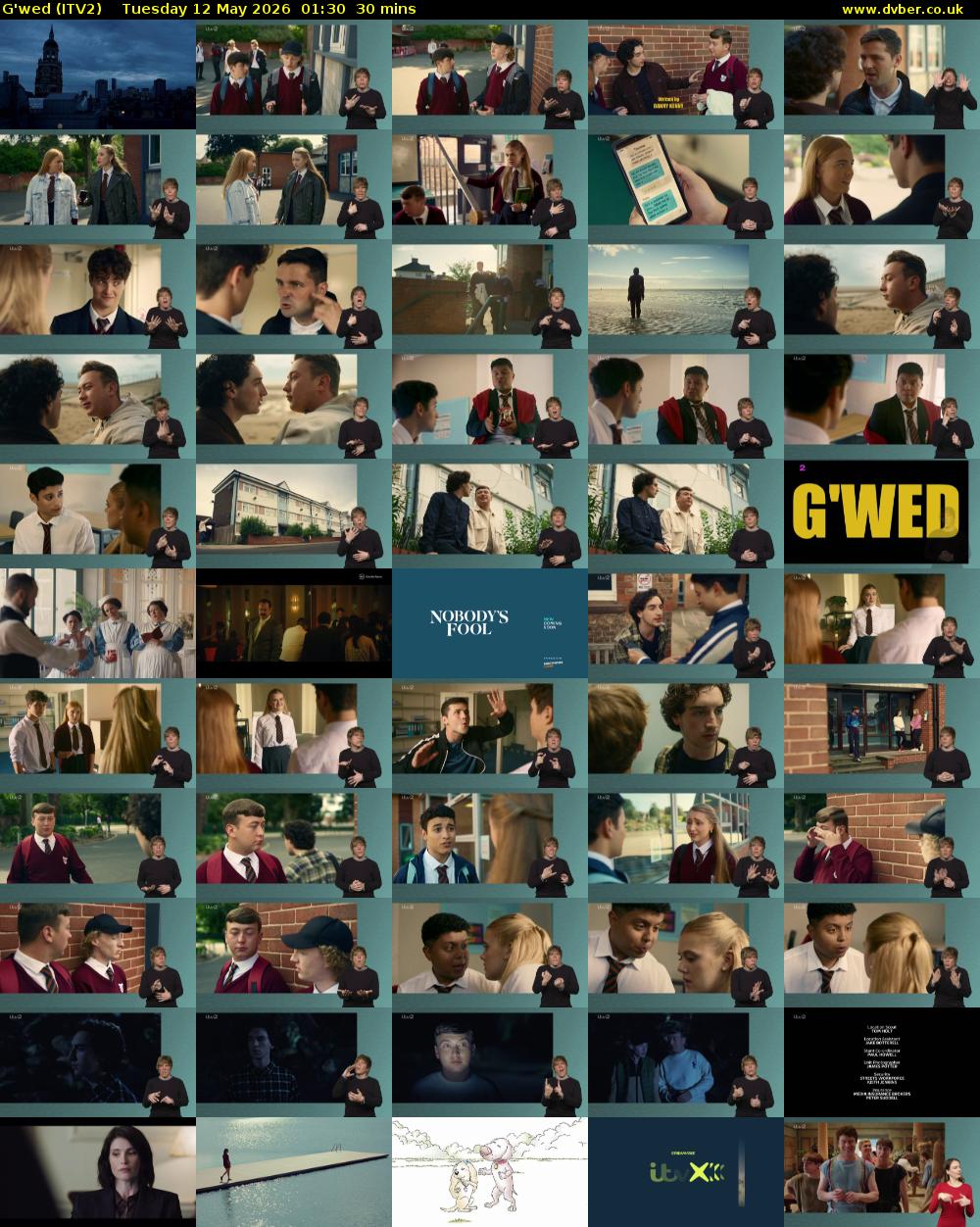 G'wed (ITV2) Tuesday 12 May 2026 01:30 - 02:00