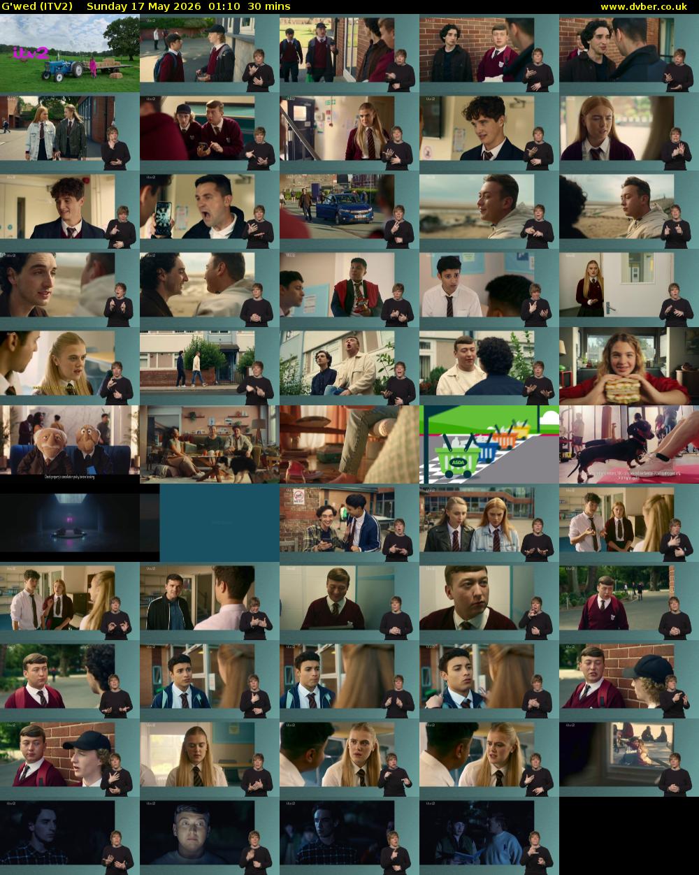 G'wed (ITV2) Sunday 17 May 2026 01:10 - 01:40