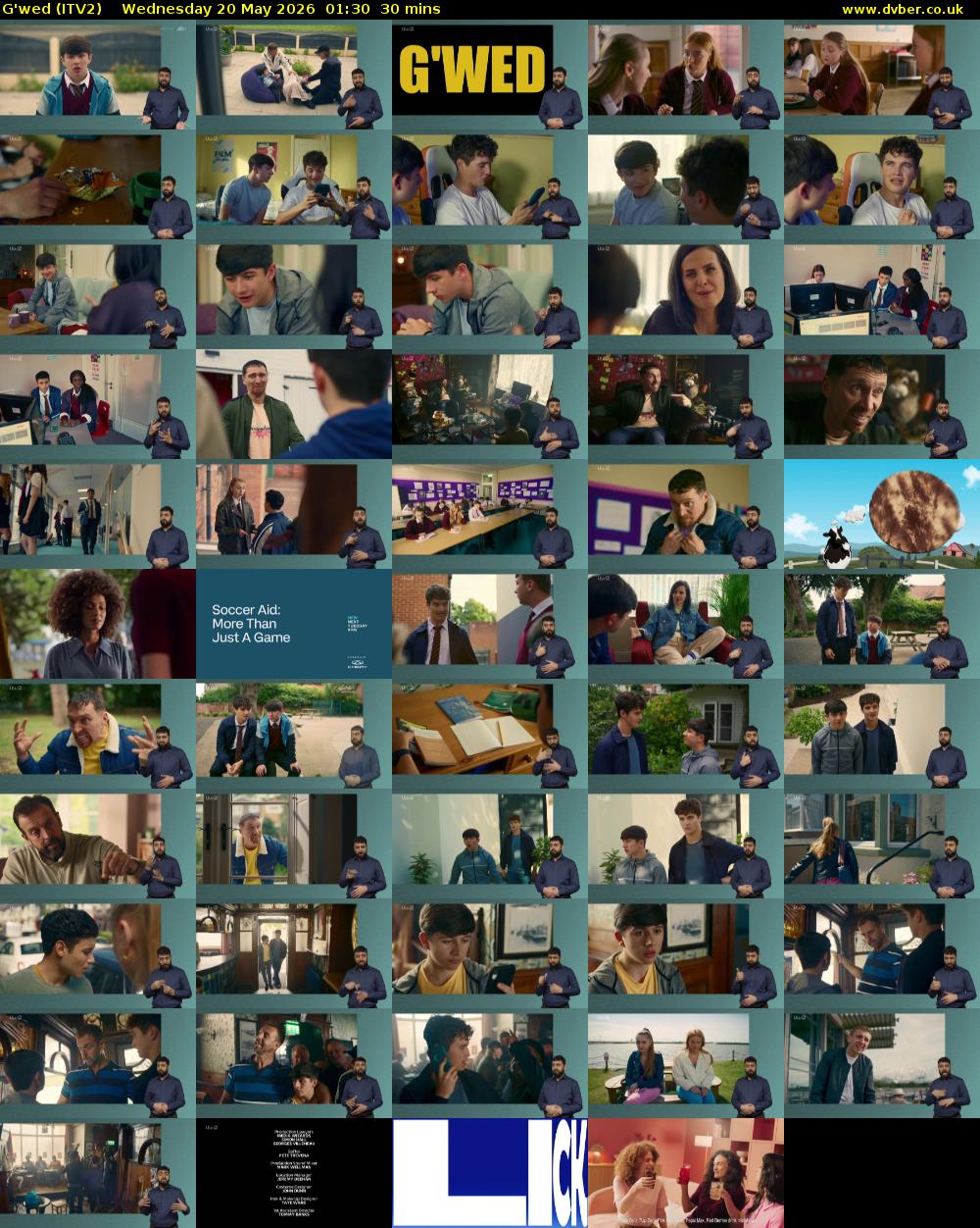 G'wed (ITV2) Wednesday 20 May 2026 01:30 - 02:00