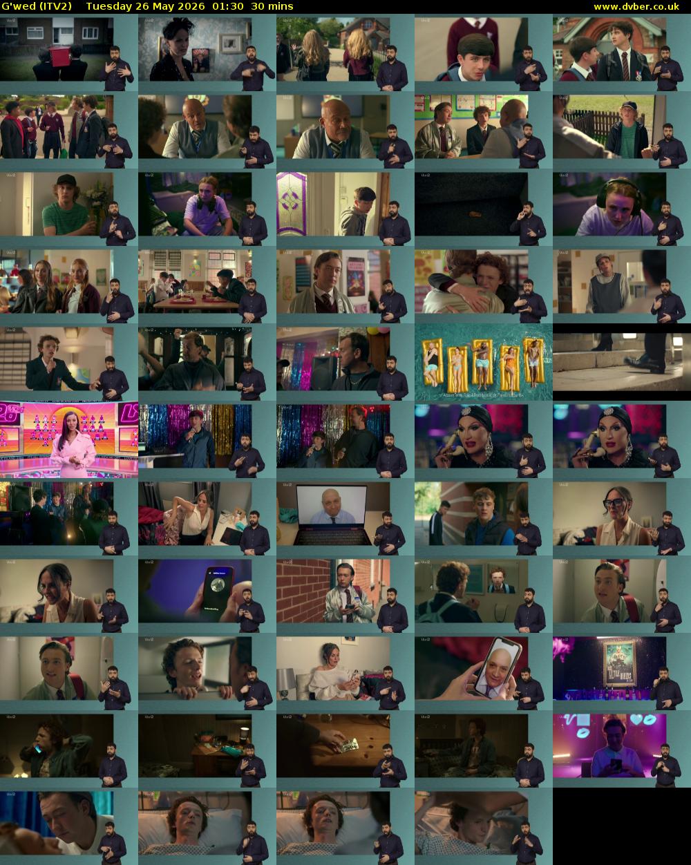 G'wed (ITV2) Tuesday 26 May 2026 01:30 - 02:00