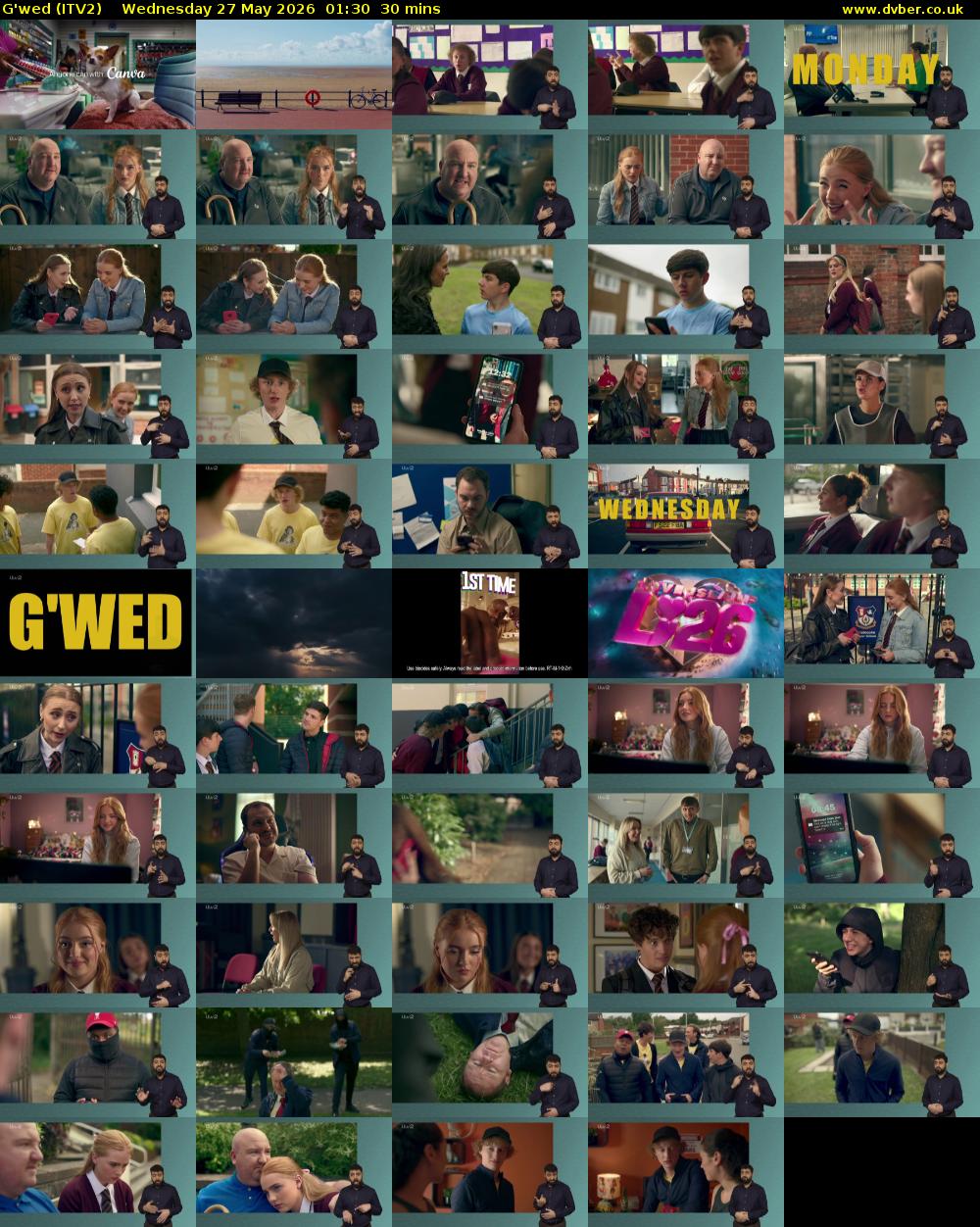 G'wed (ITV2) Wednesday 27 May 2026 01:30 - 02:00