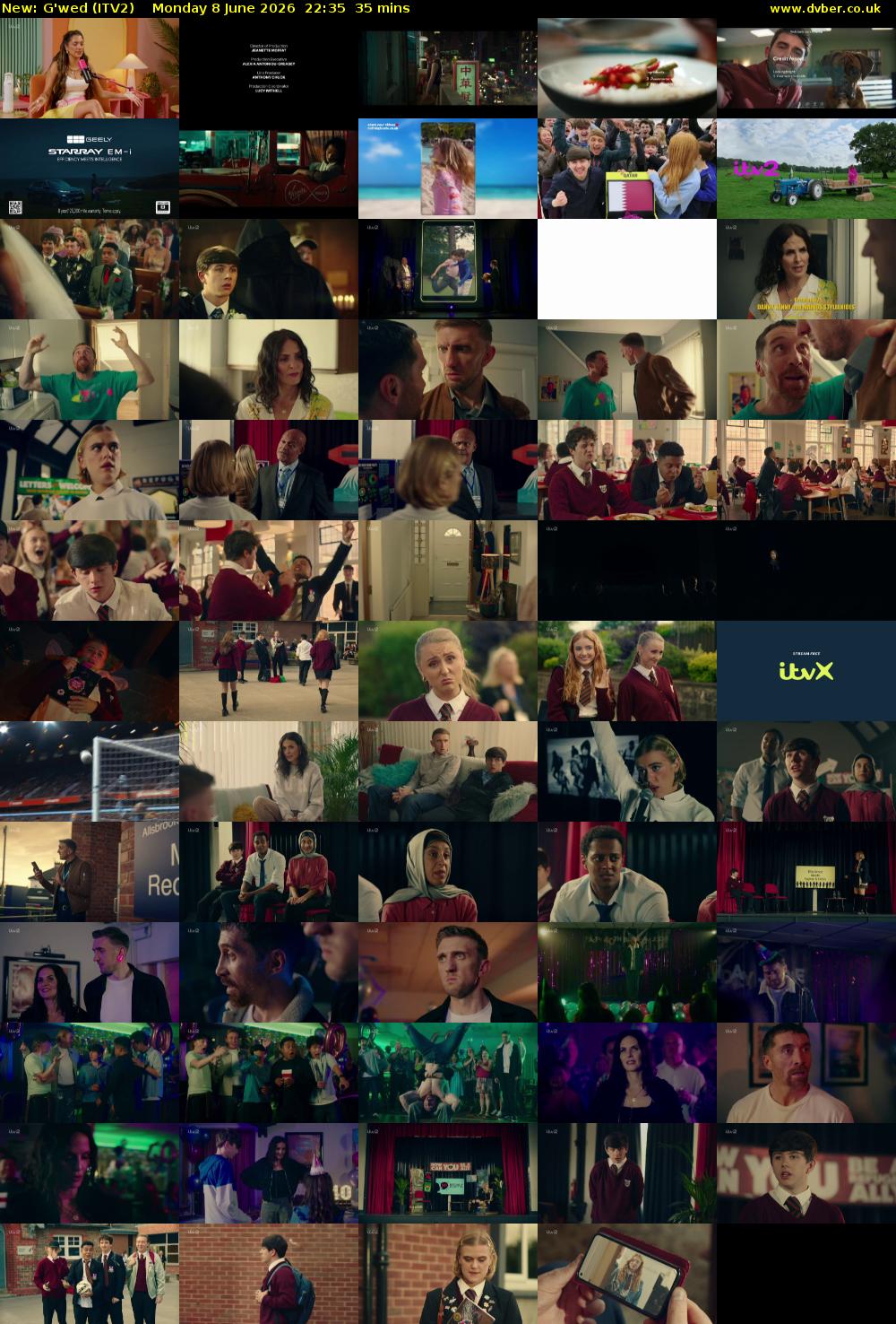 G'wed (ITV2) Monday 8 June 2026 22:35 - 23:10