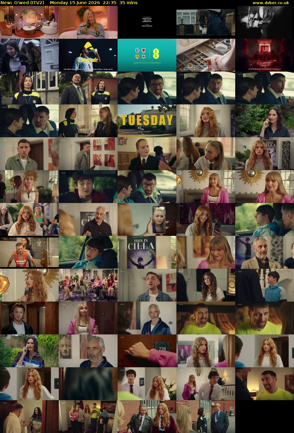 G'wed (ITV2) Monday 15 June 2026 22:35 - 23:10