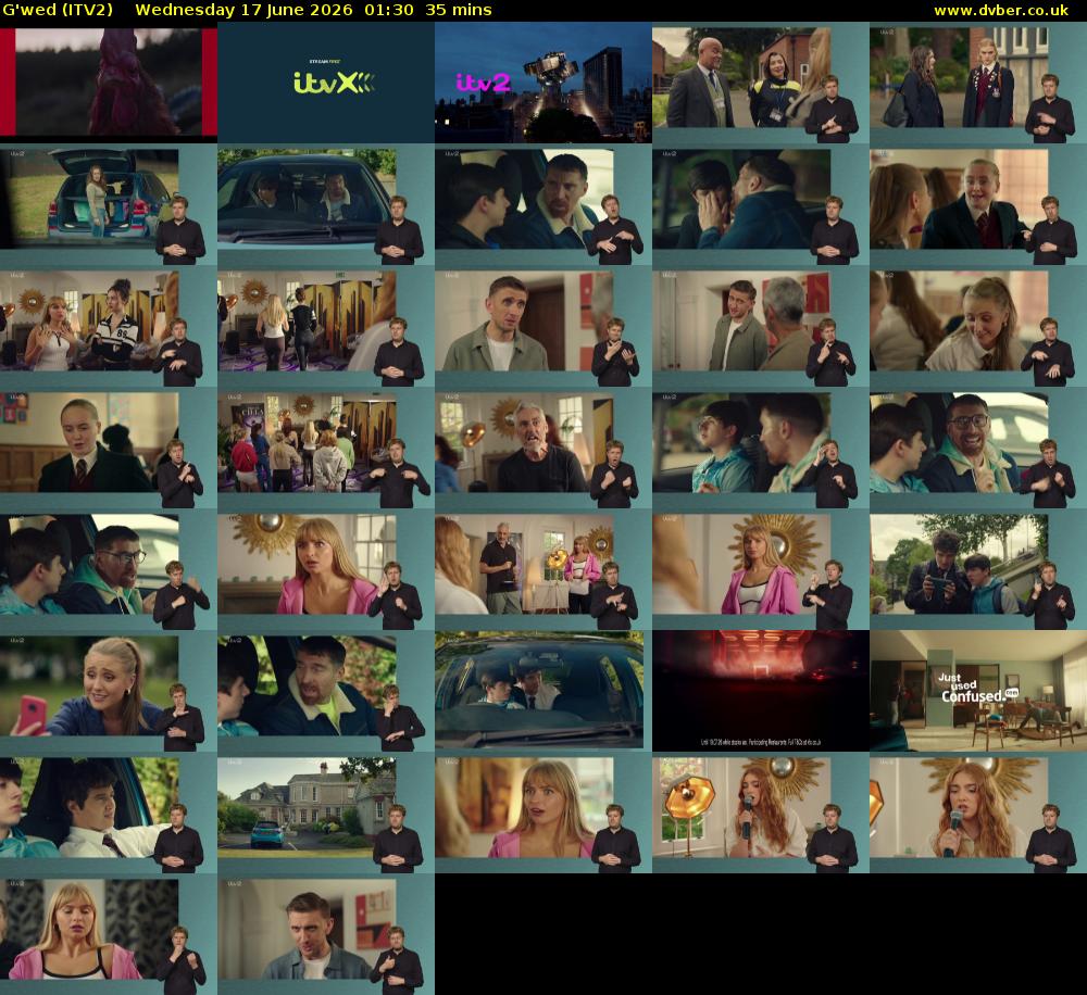 G'wed (ITV2) Wednesday 17 June 2026 01:30 - 02:05