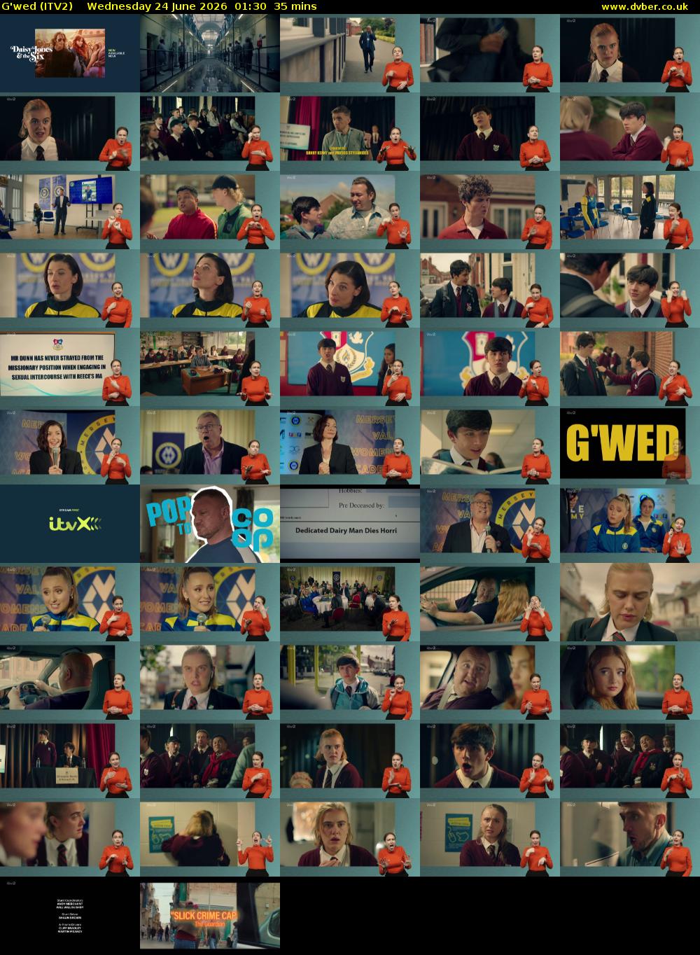 G'wed (ITV2) Wednesday 24 June 2026 01:30 - 02:05