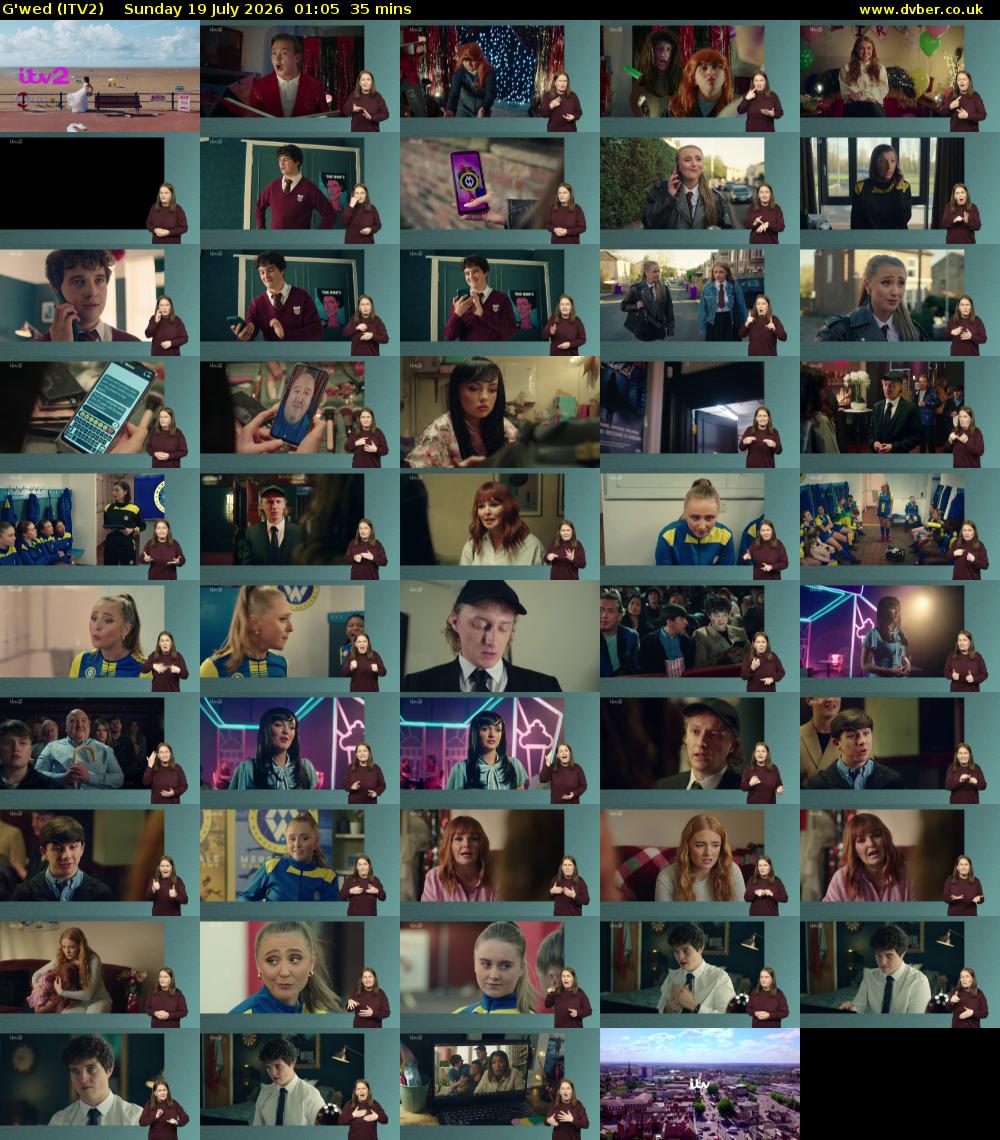 G'wed (ITV2) Sunday 19 July 2026 01:05 - 01:40