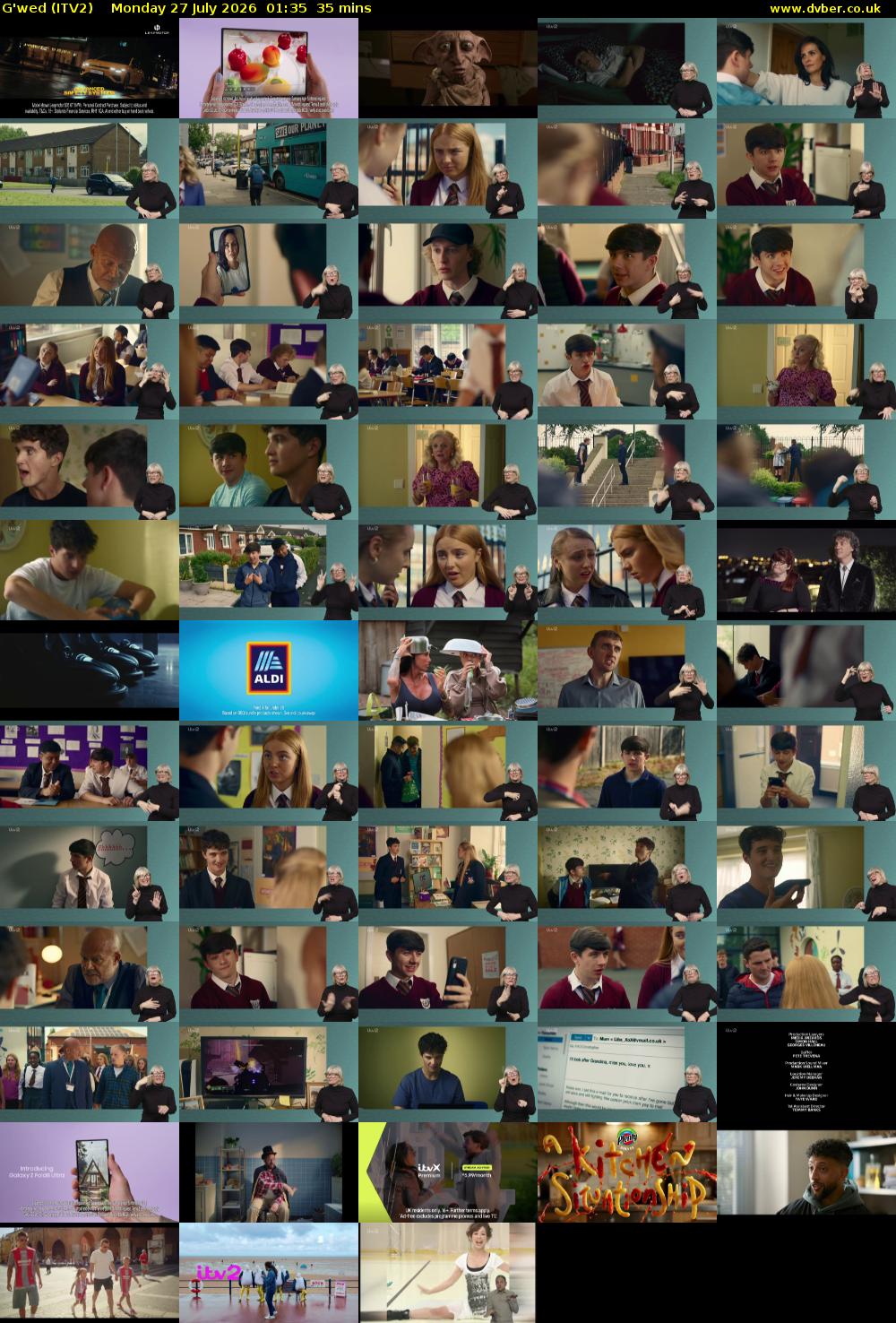 G'wed (ITV2) Monday 27 July 2026 01:35 - 02:10