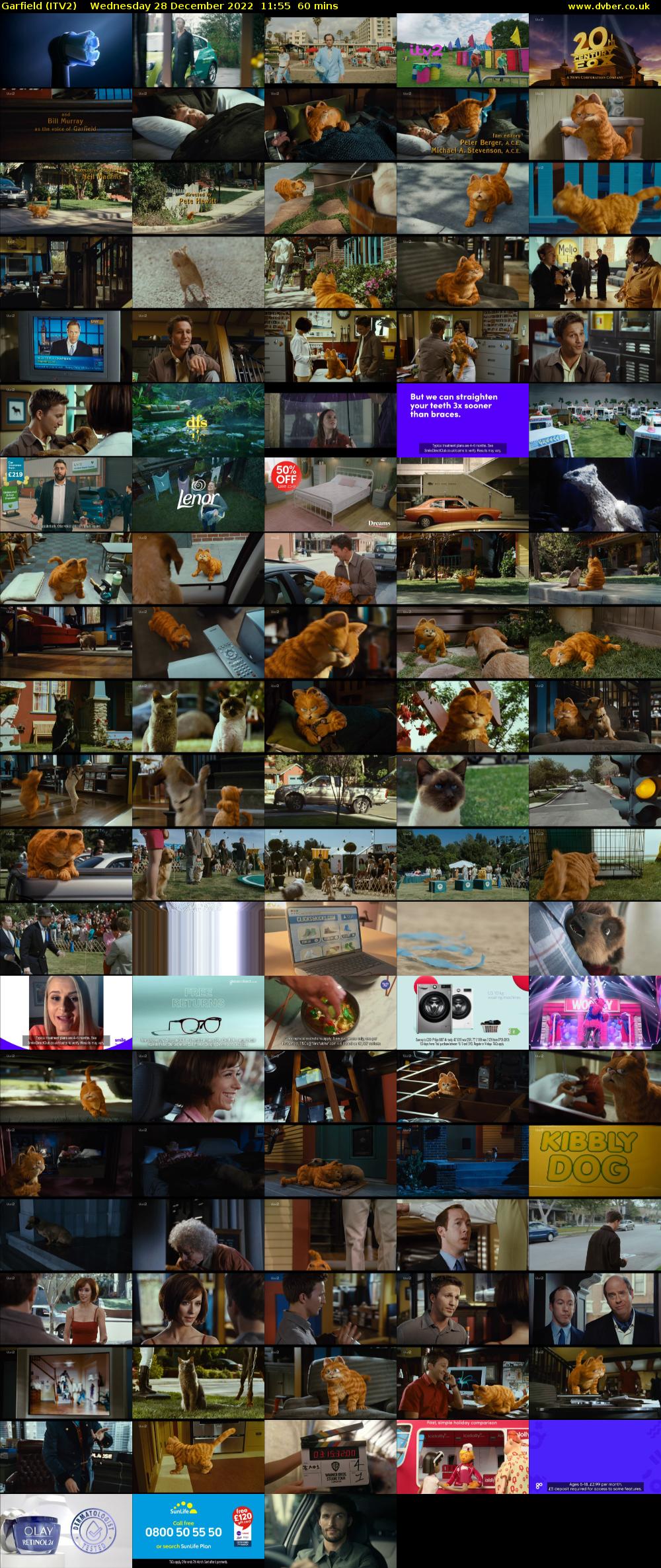 Garfield (ITV2) Wednesday 28 December 2022 11:55 - 12:55