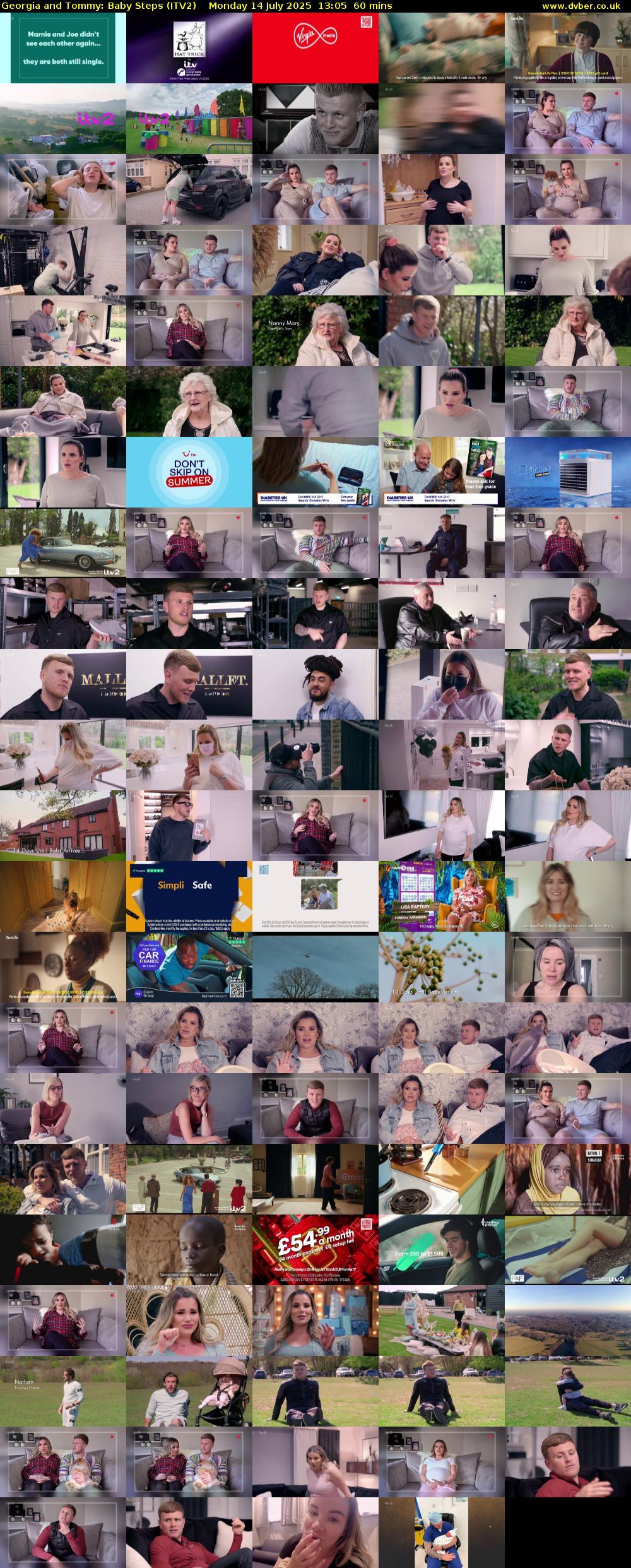 Georgia and Tommy: Baby Steps (ITV2) Monday 14 July 2025 13:05 - 14:05