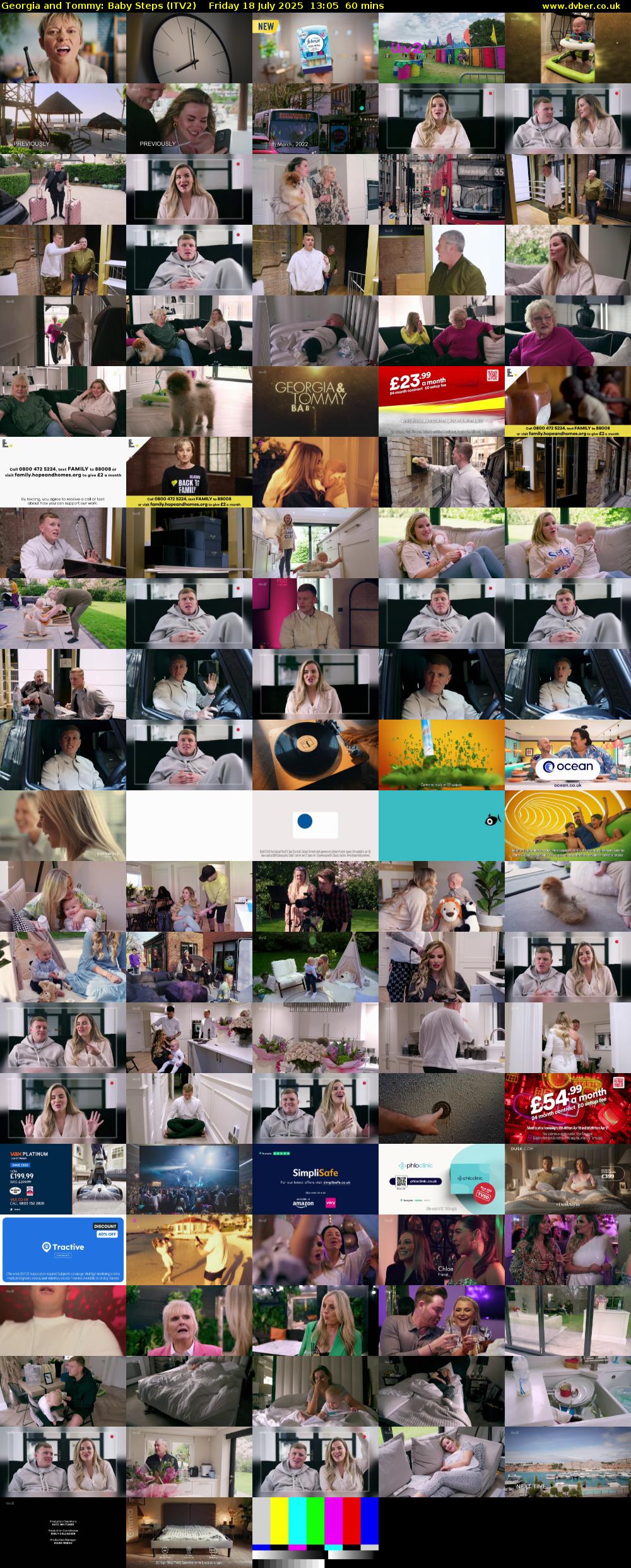Georgia and Tommy: Baby Steps (ITV2) Friday 18 July 2025 13:05 - 14:05